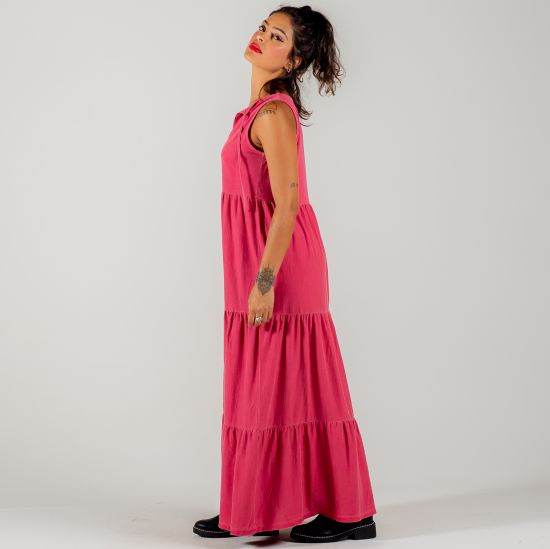 Vestido Rosa Retrô Três Marias