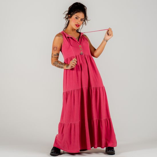 Vestido Rosa Retrô Três Marias