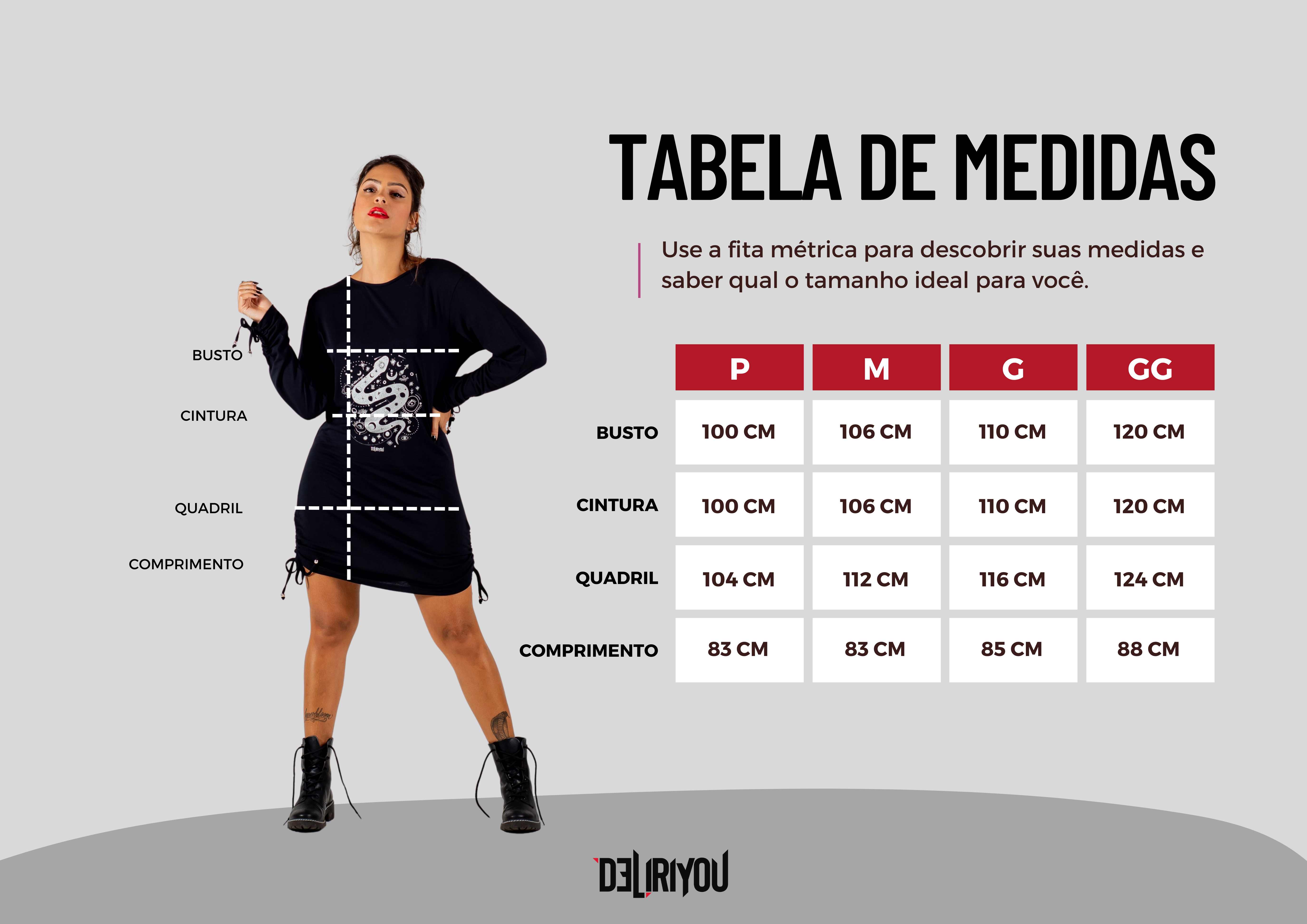 Tabela de medidas