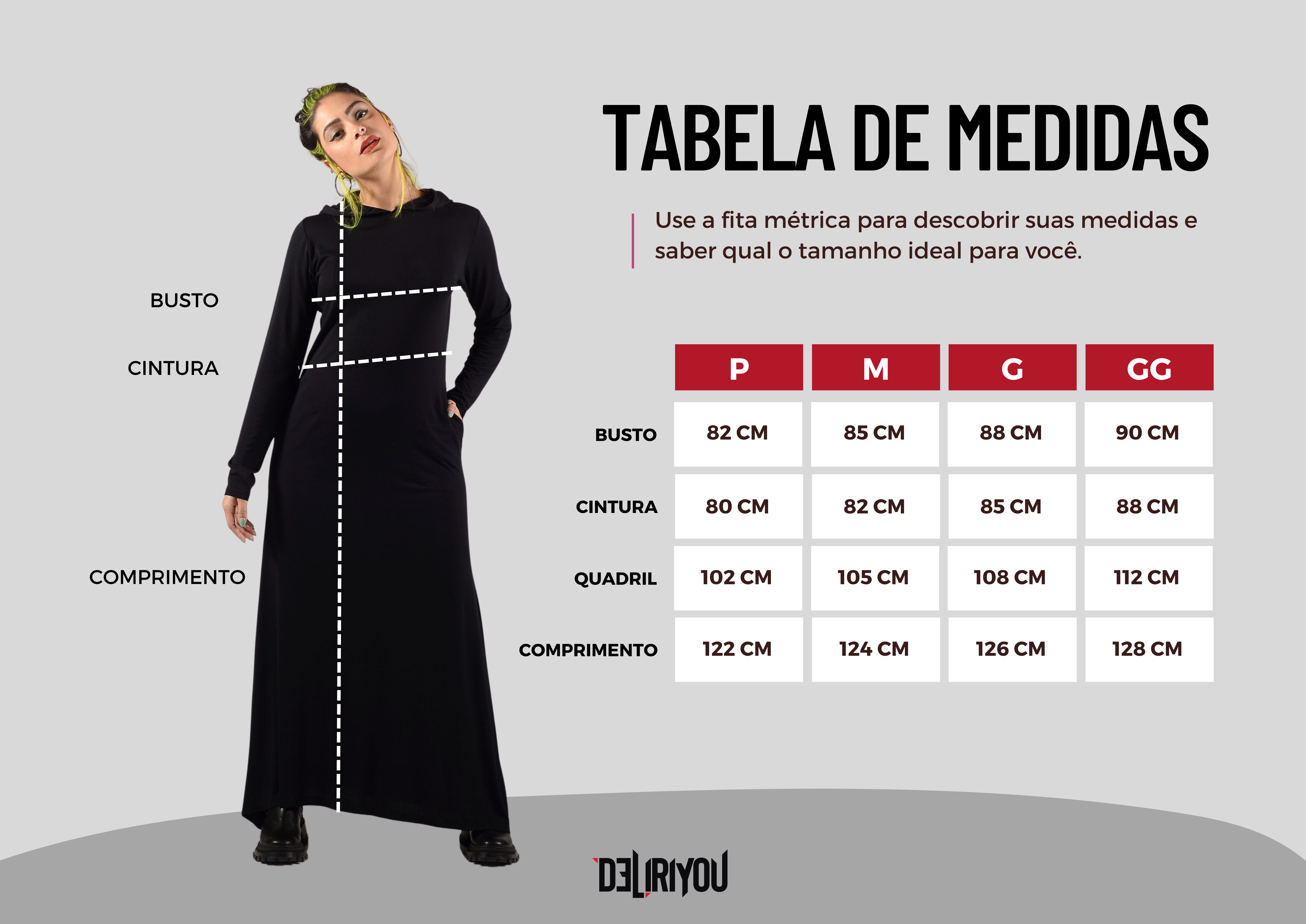 Tabela de medidas