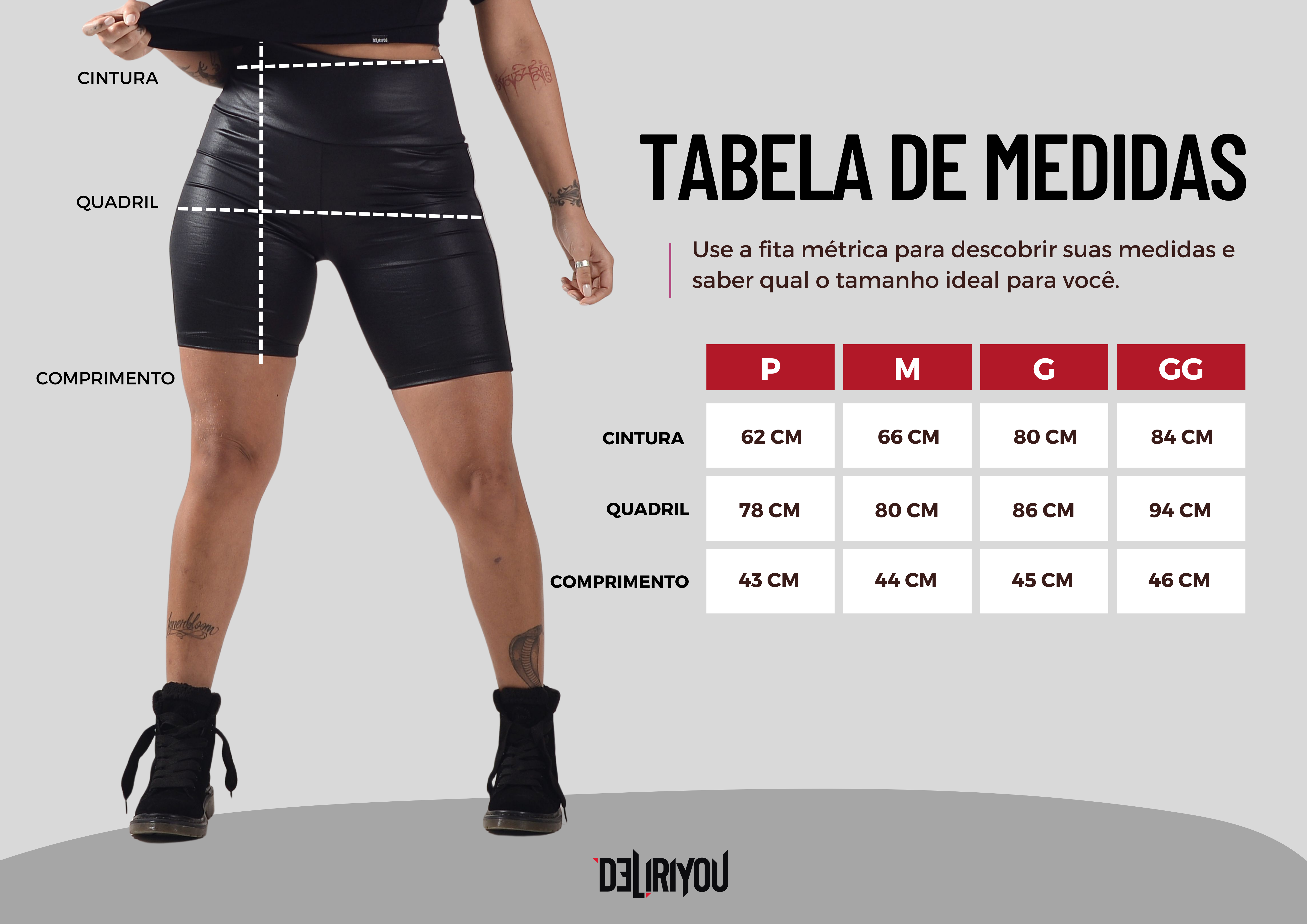 Tabela de medidas