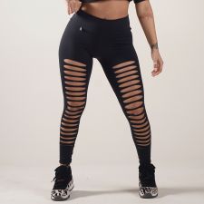 Calça Legging Rock Recortes Laser