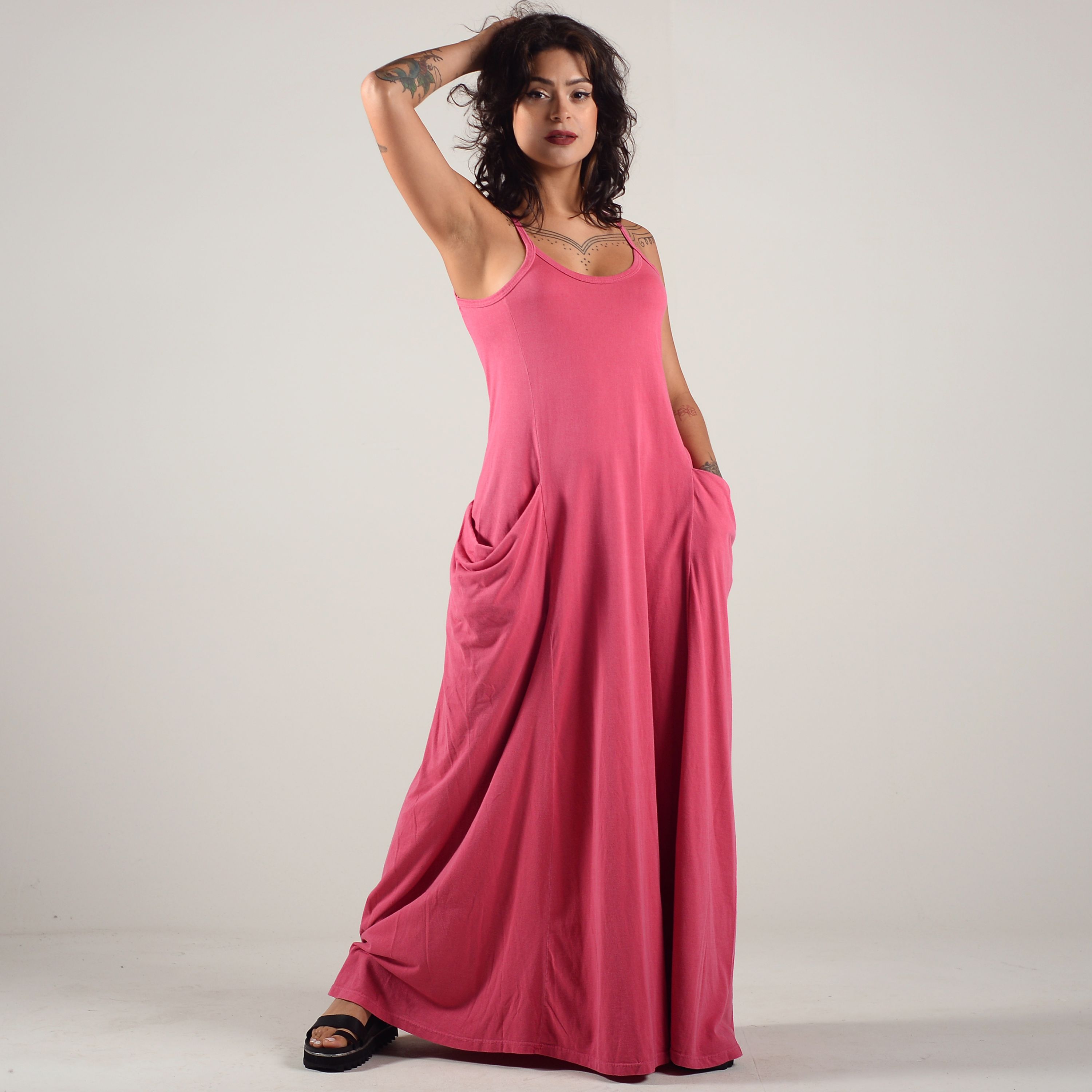 Vestido Rosa Retrô Estonado Hype - Deliriyou Vestido Rosa Retrô Estonado Hype - Deliriyou