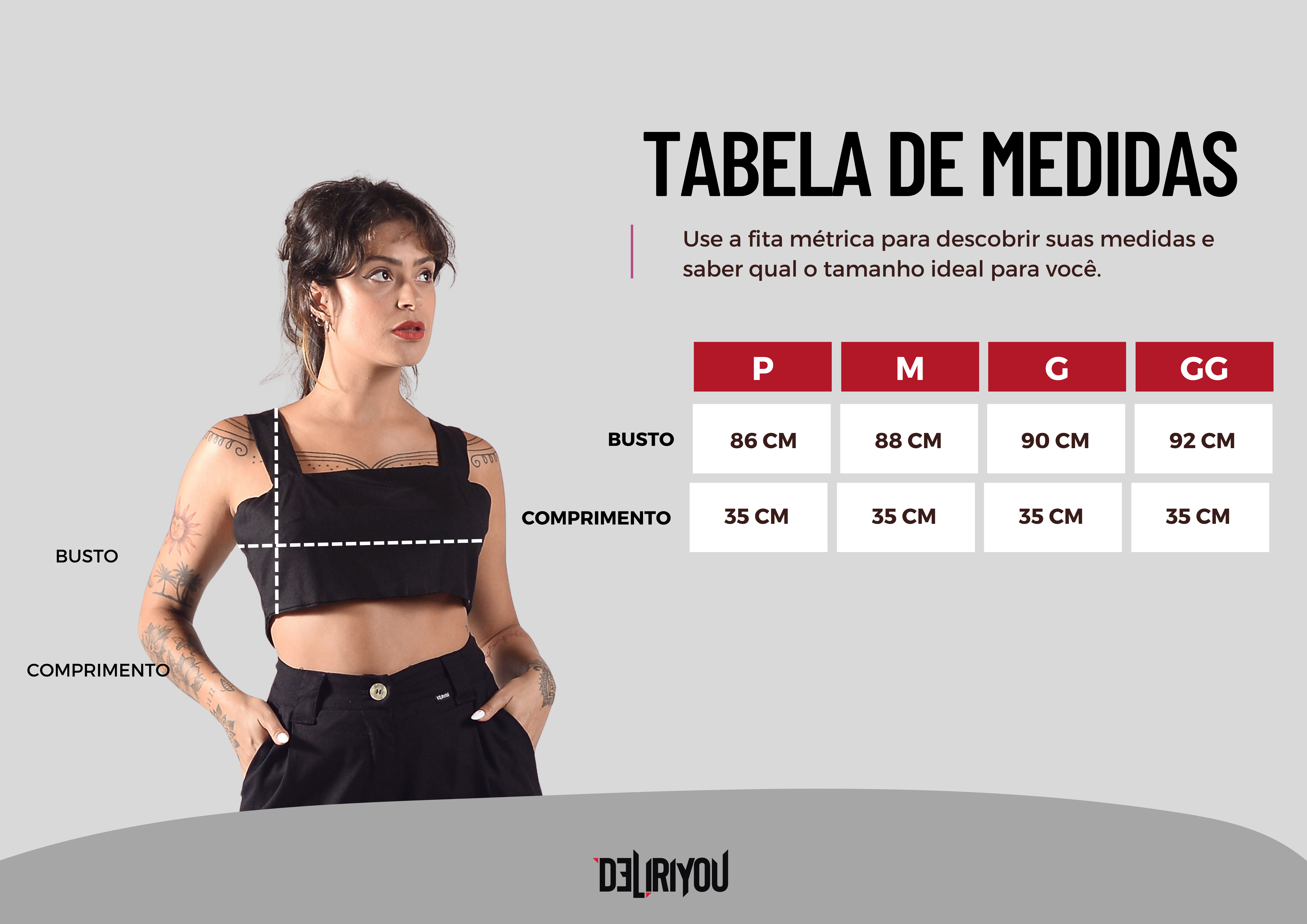 Tabela de medidas