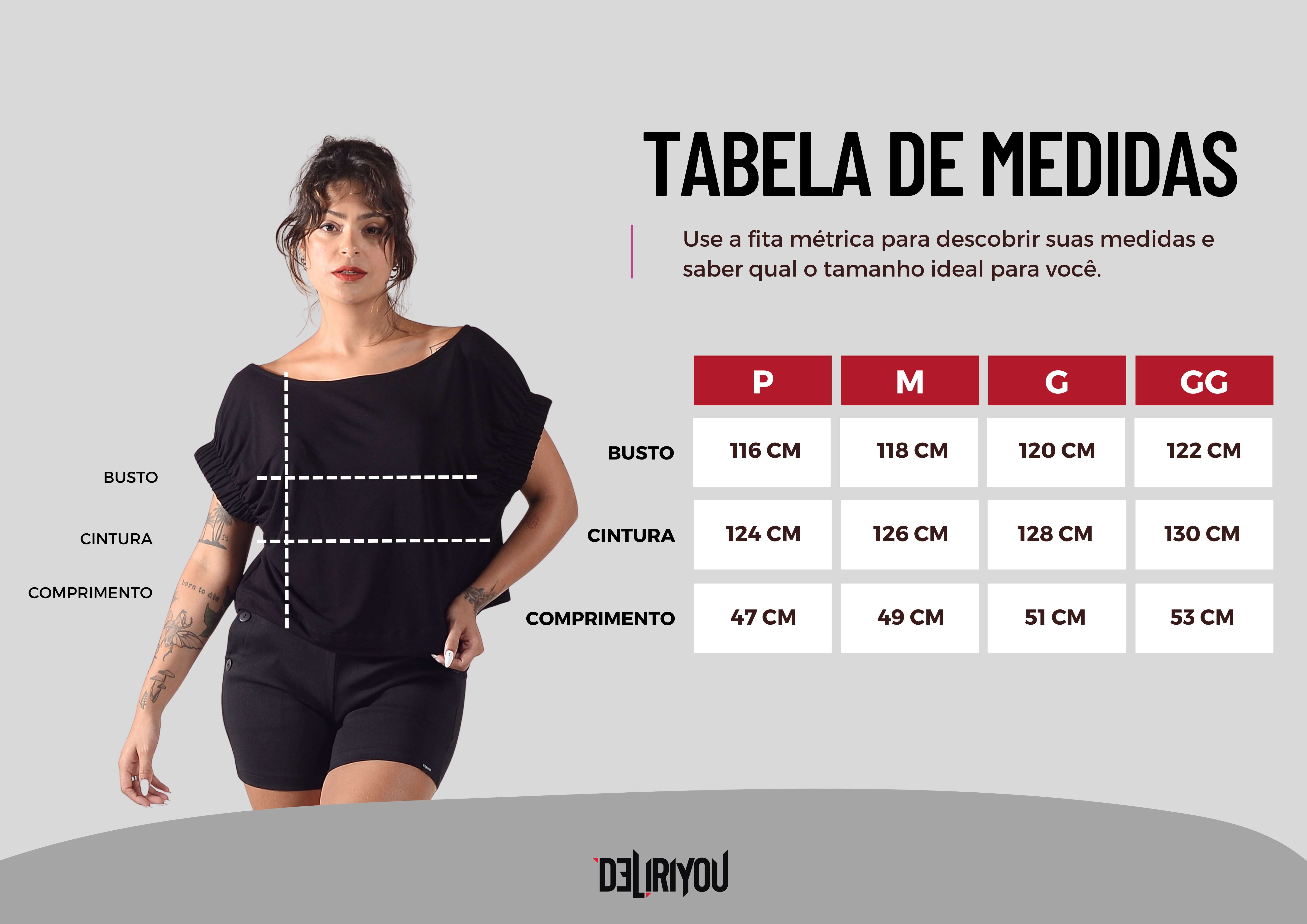 Tabela de medidas