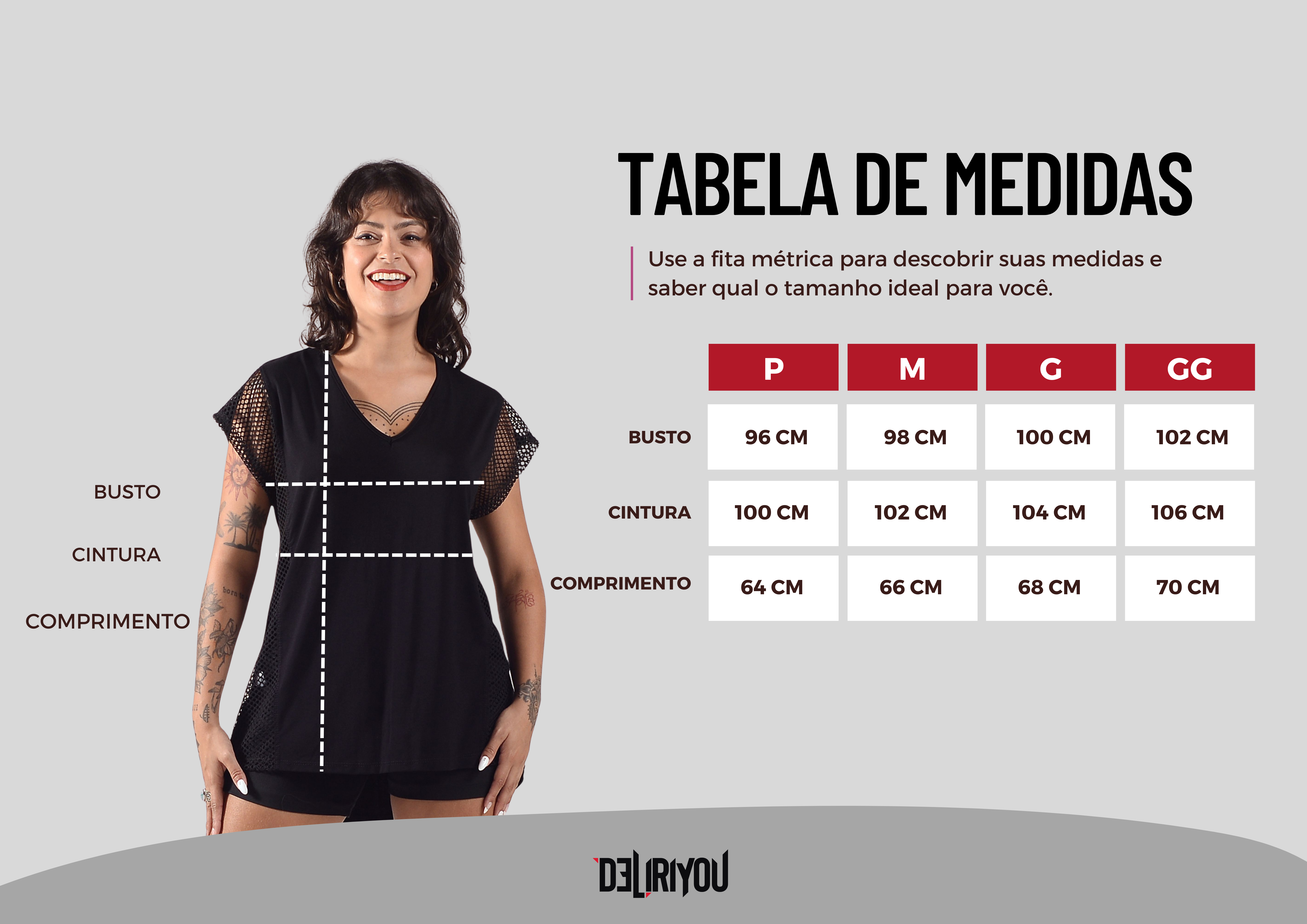 Tabela de medidas