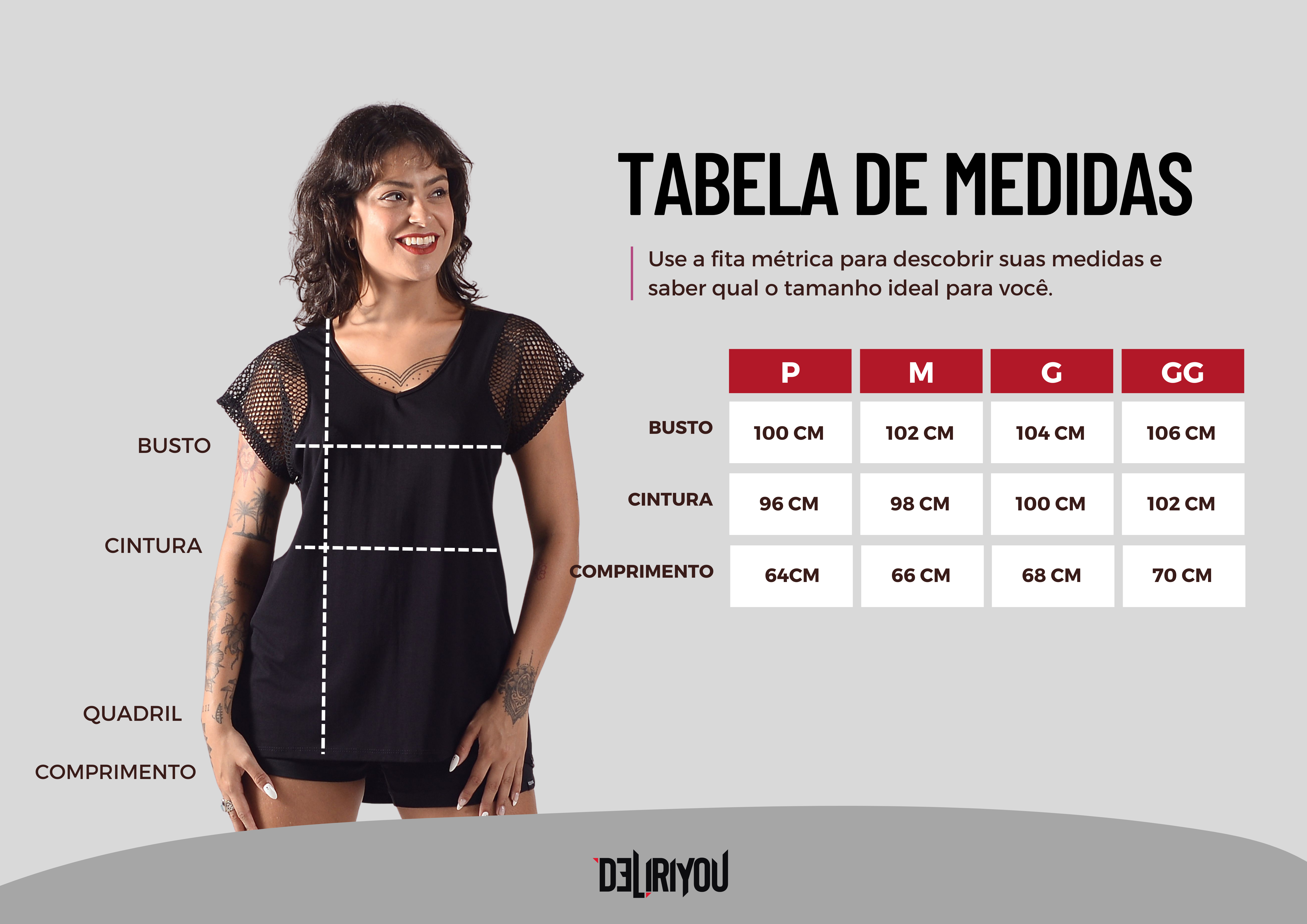 Tabela de medidas