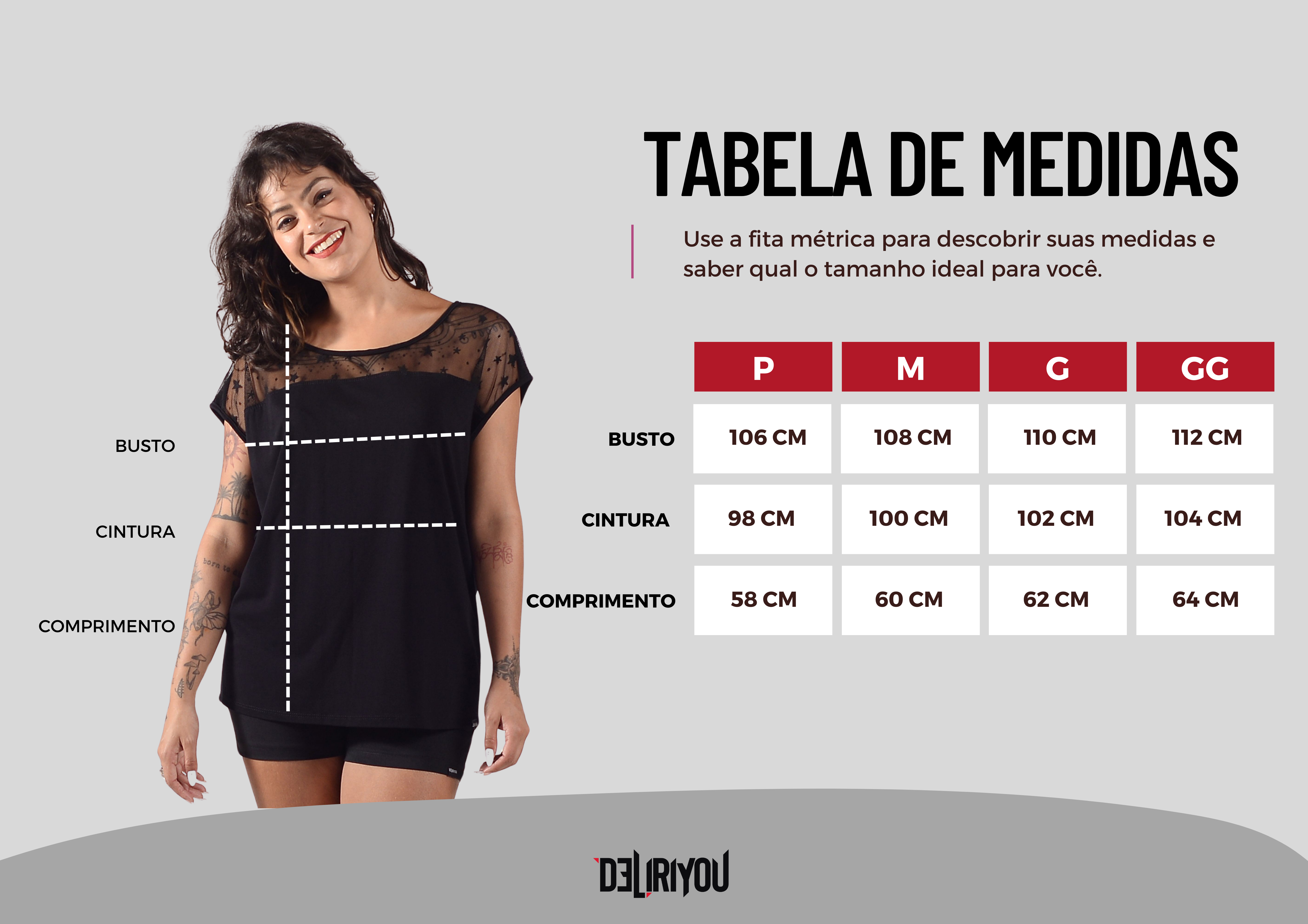 Tabela de medidas