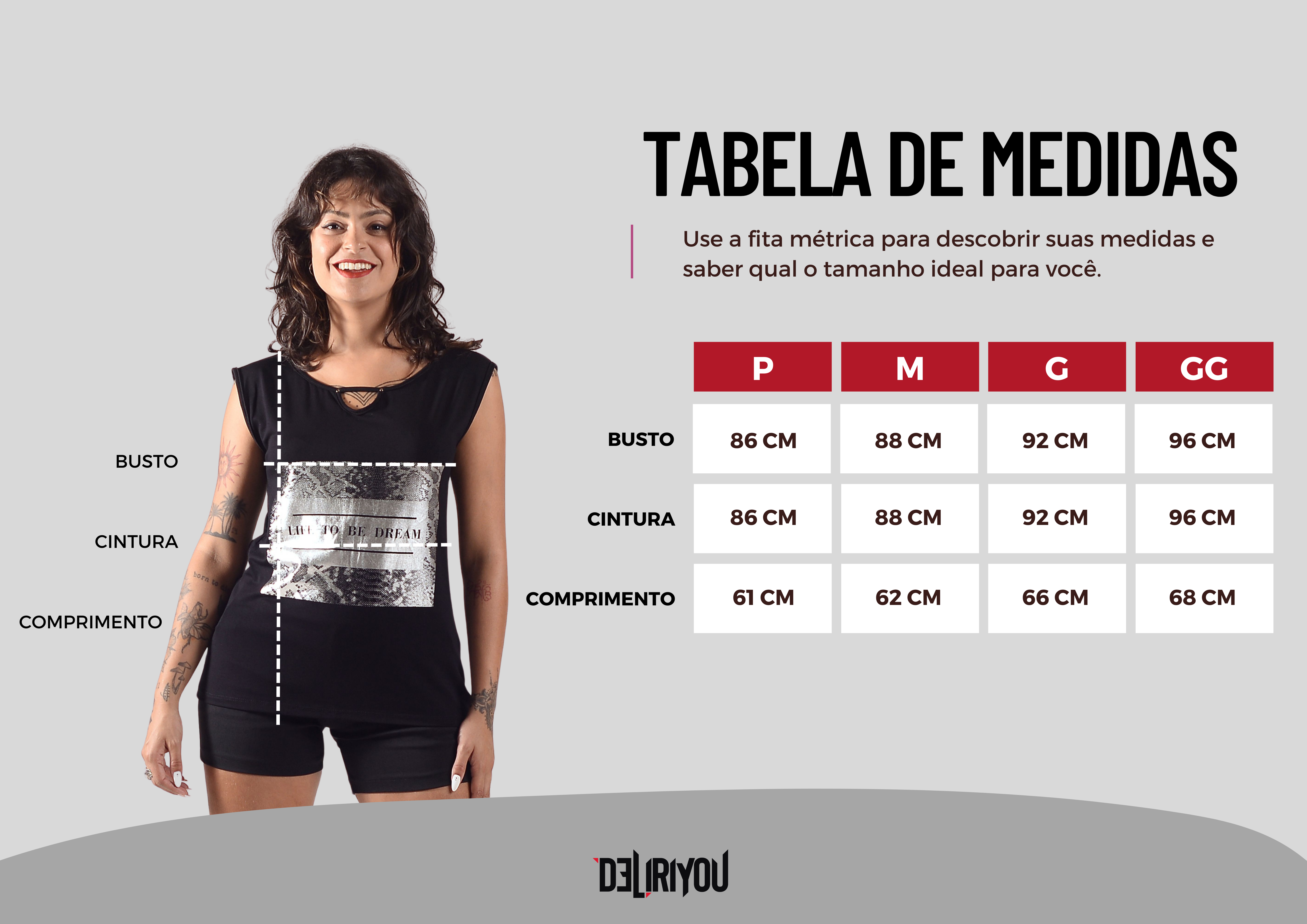 Tabela de medidas