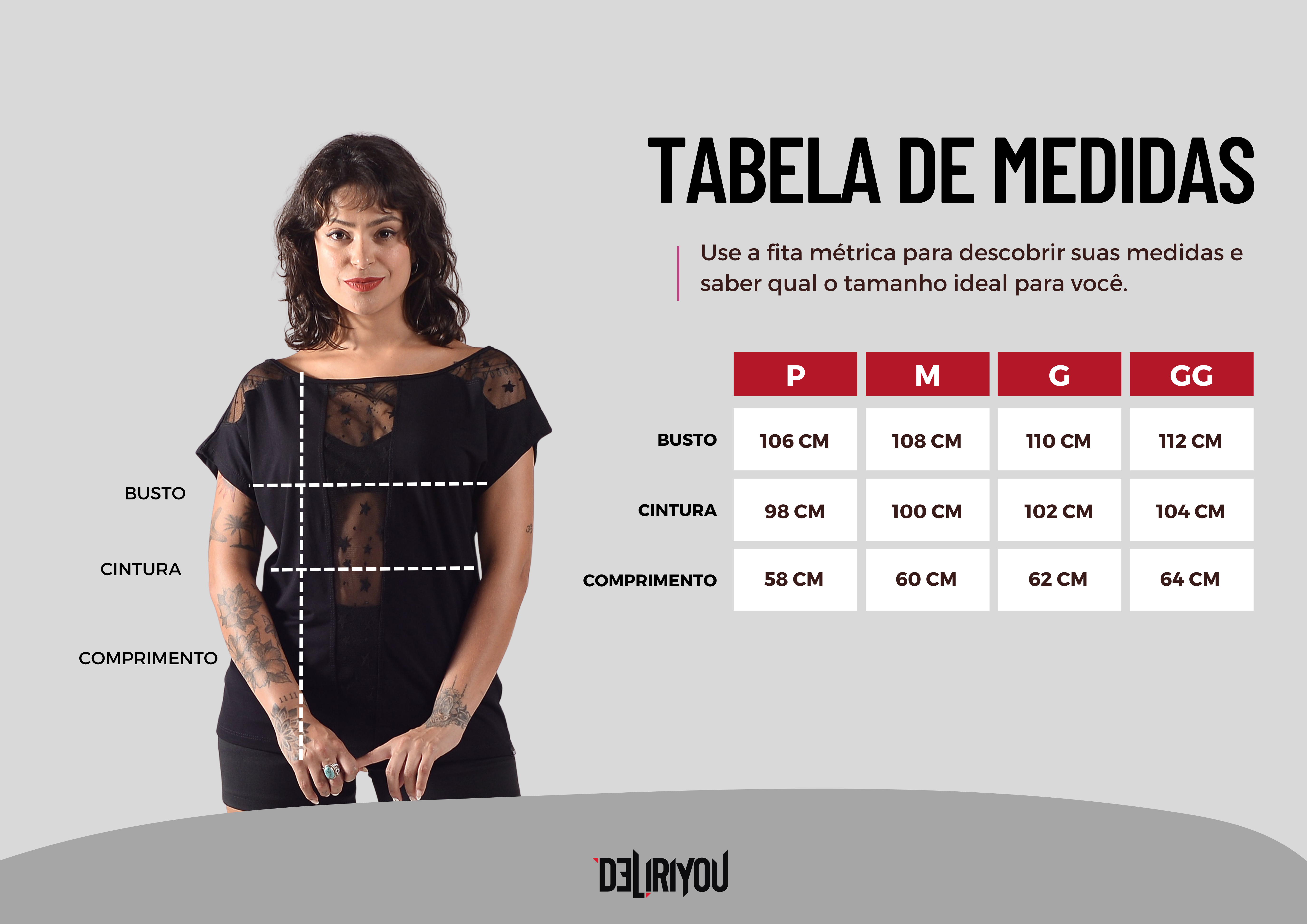 Tabela de medidas