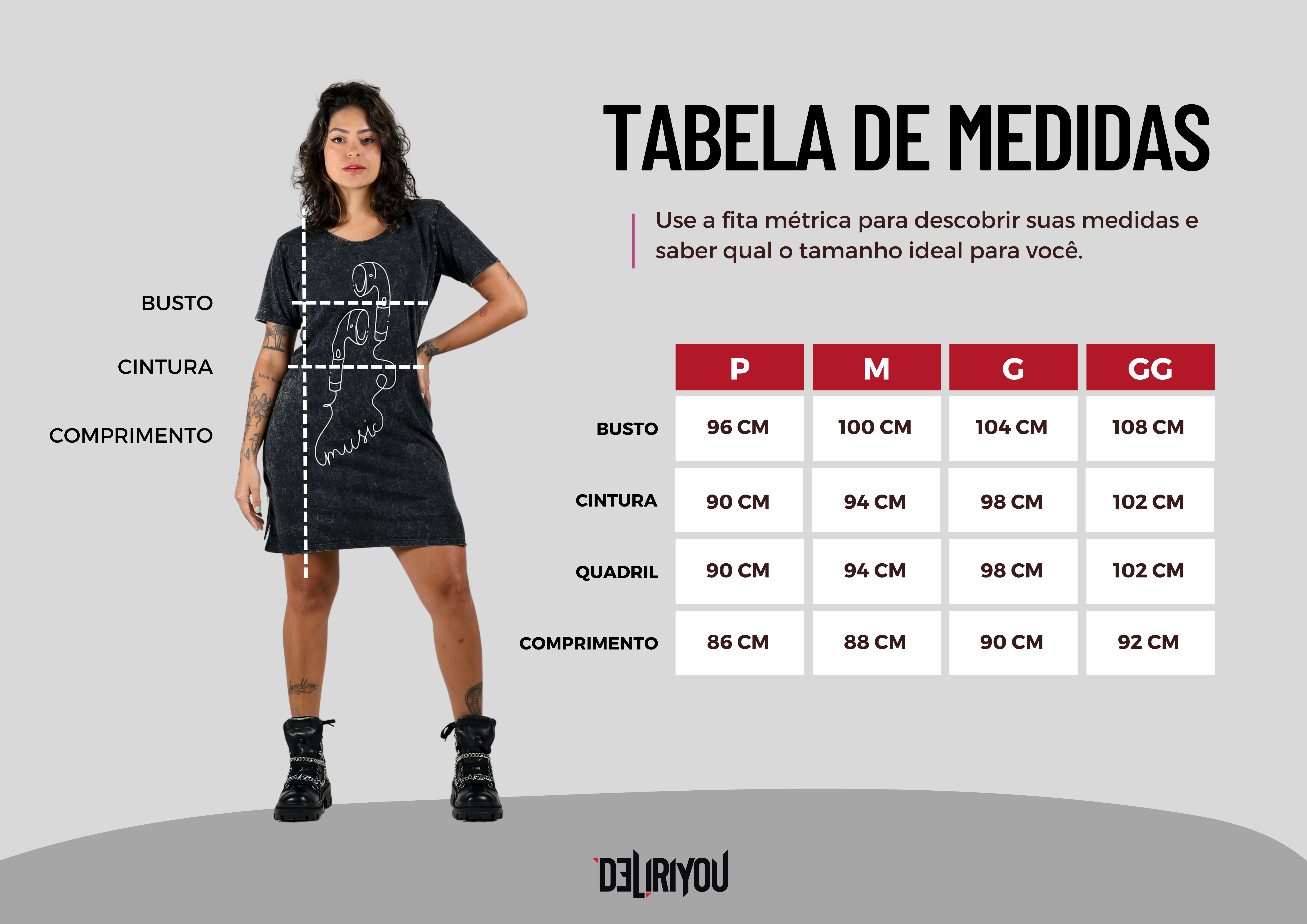 Tabela de medidas