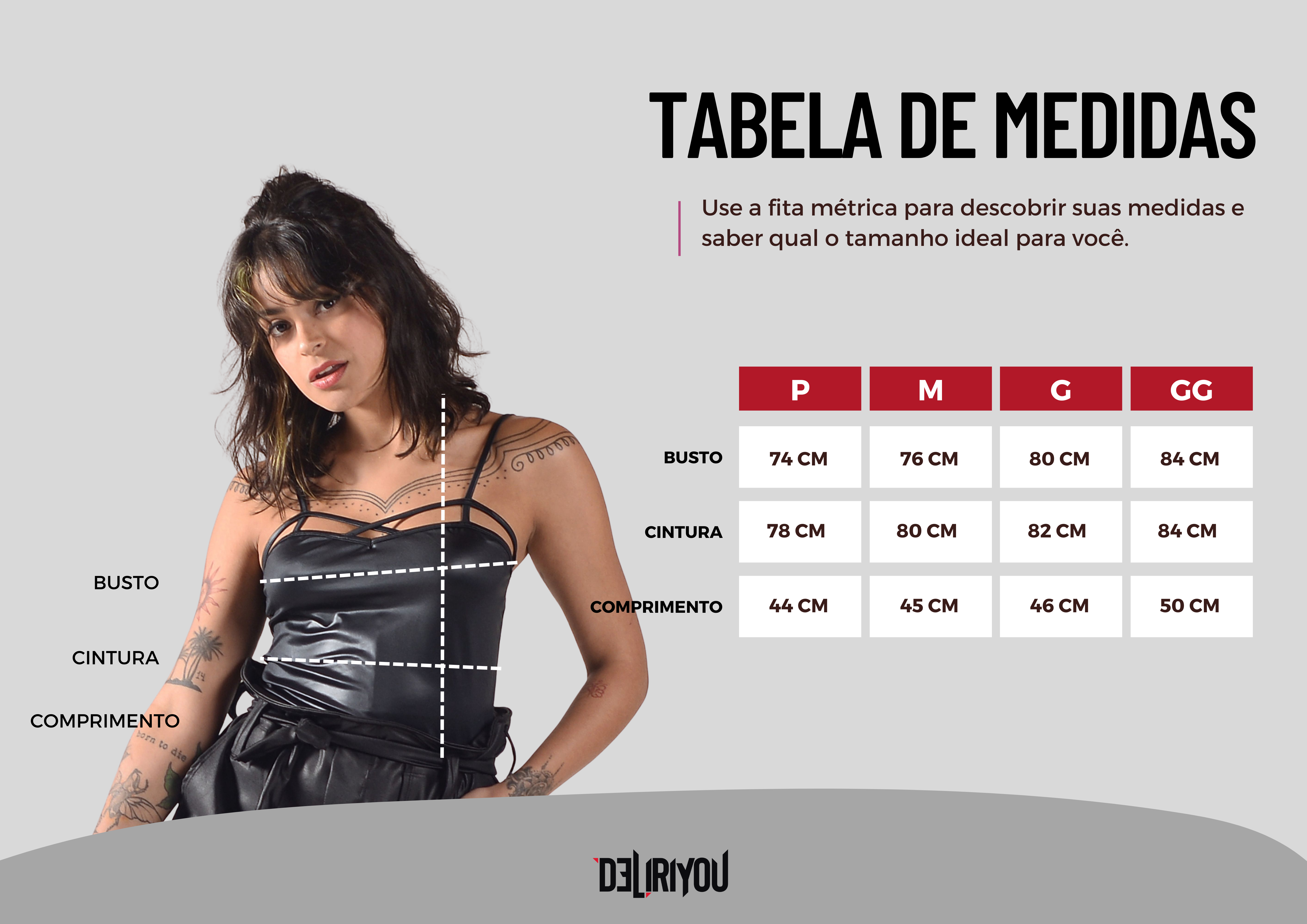 Tabela de medidas
