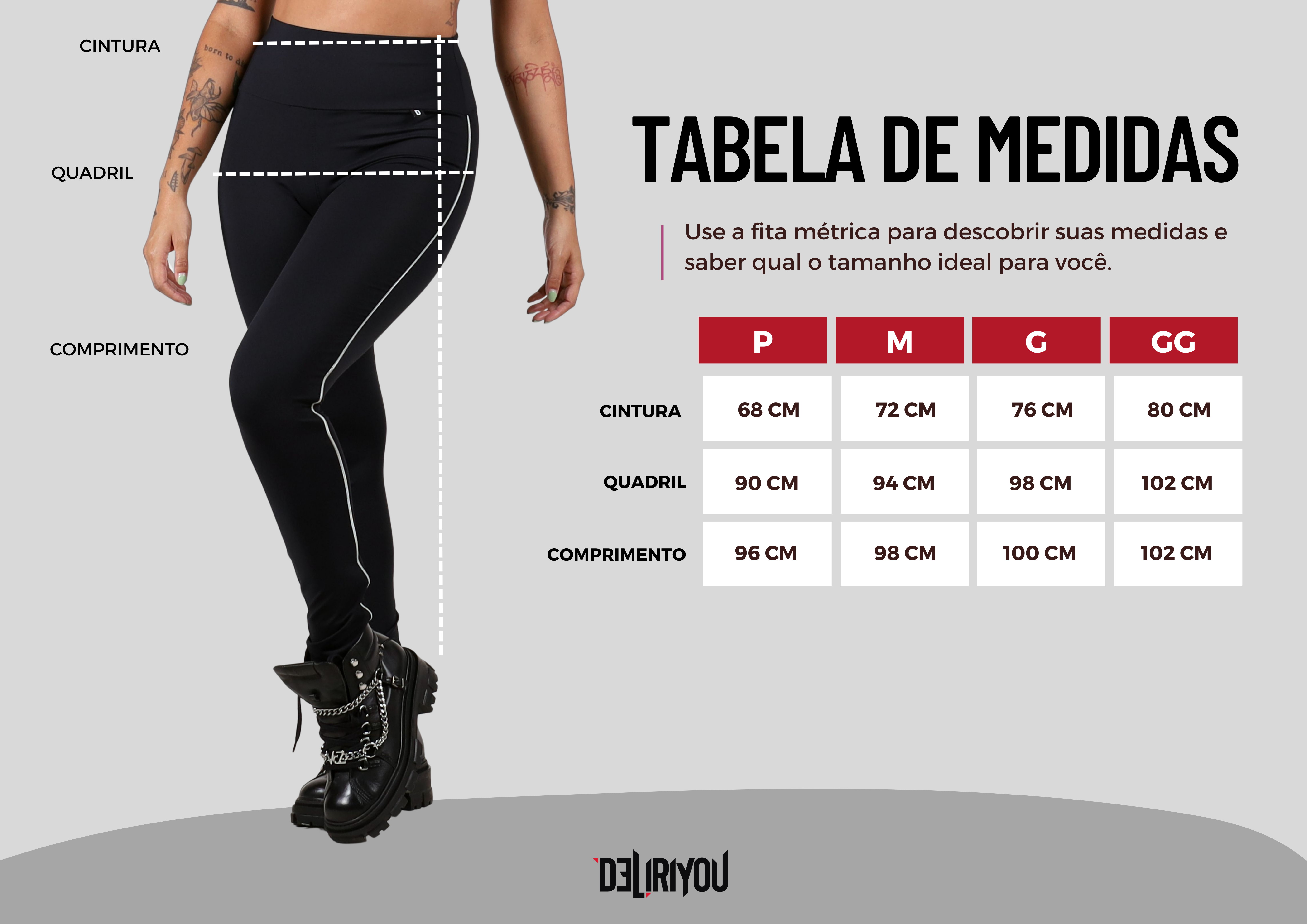 Tabela de medidas