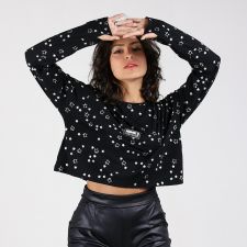 Blusa Estrelas Manga Longa DLY