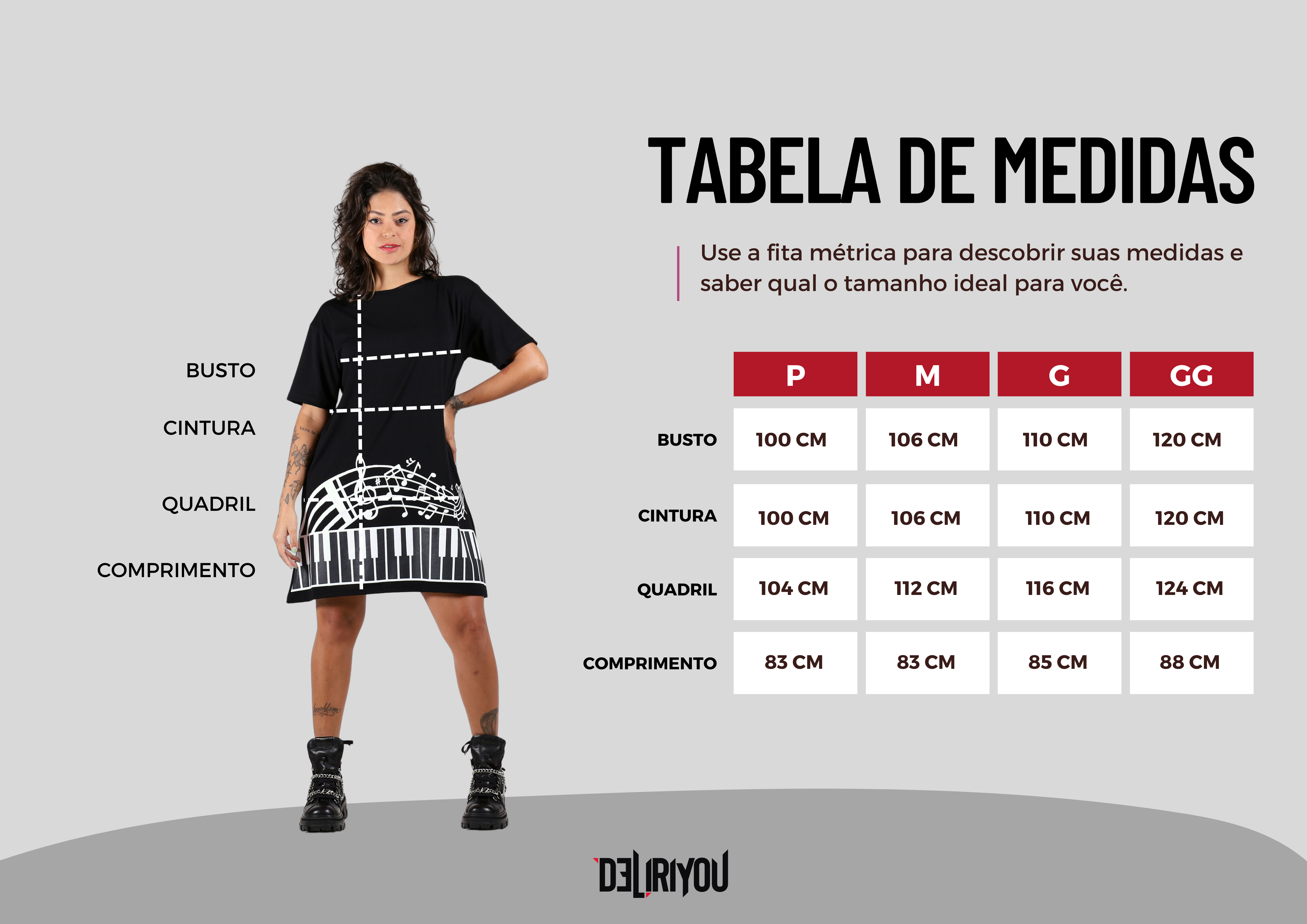 Tabela de medidas