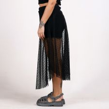 Saia Midi Tule Little Poá