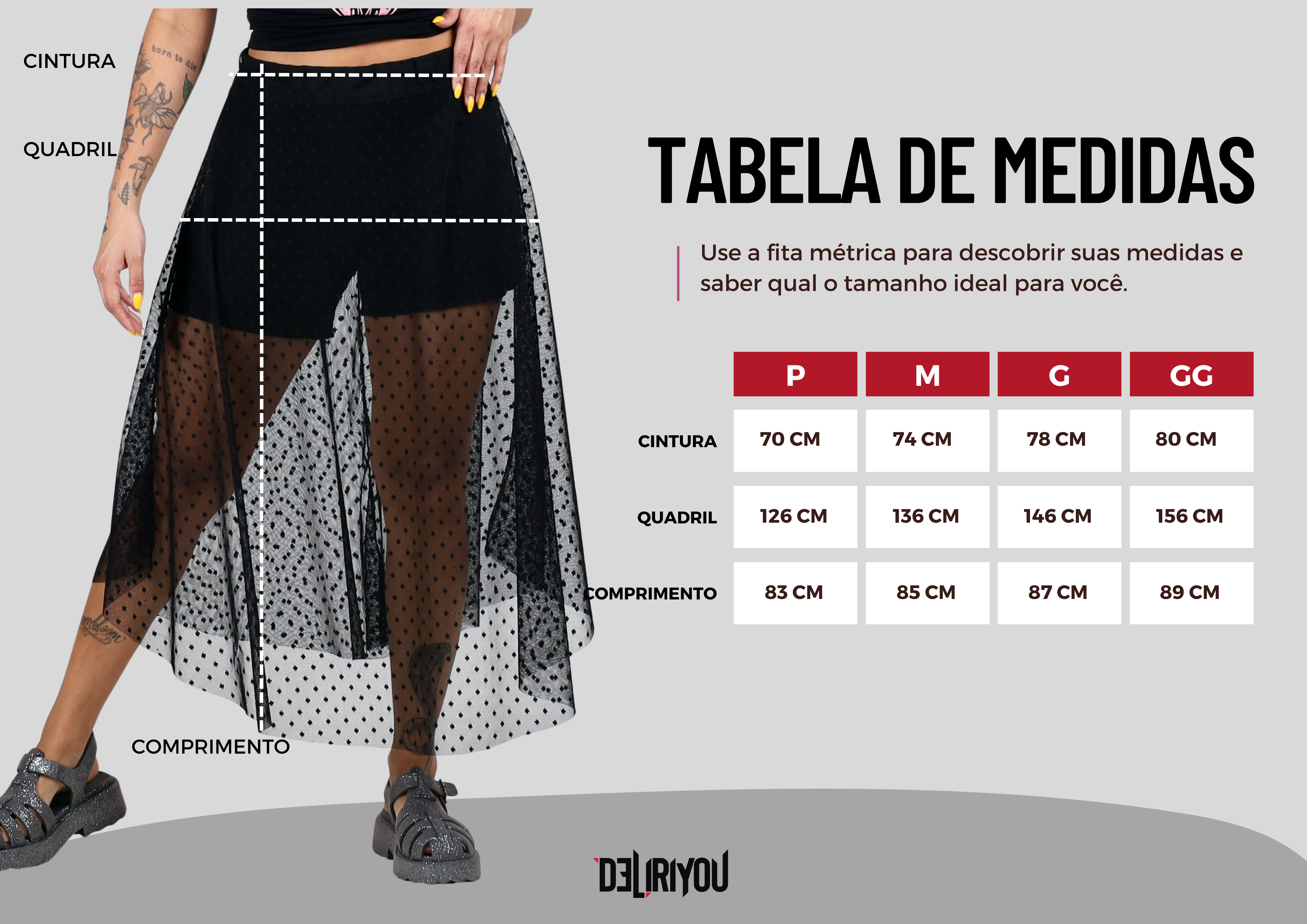 Tabela de medidas