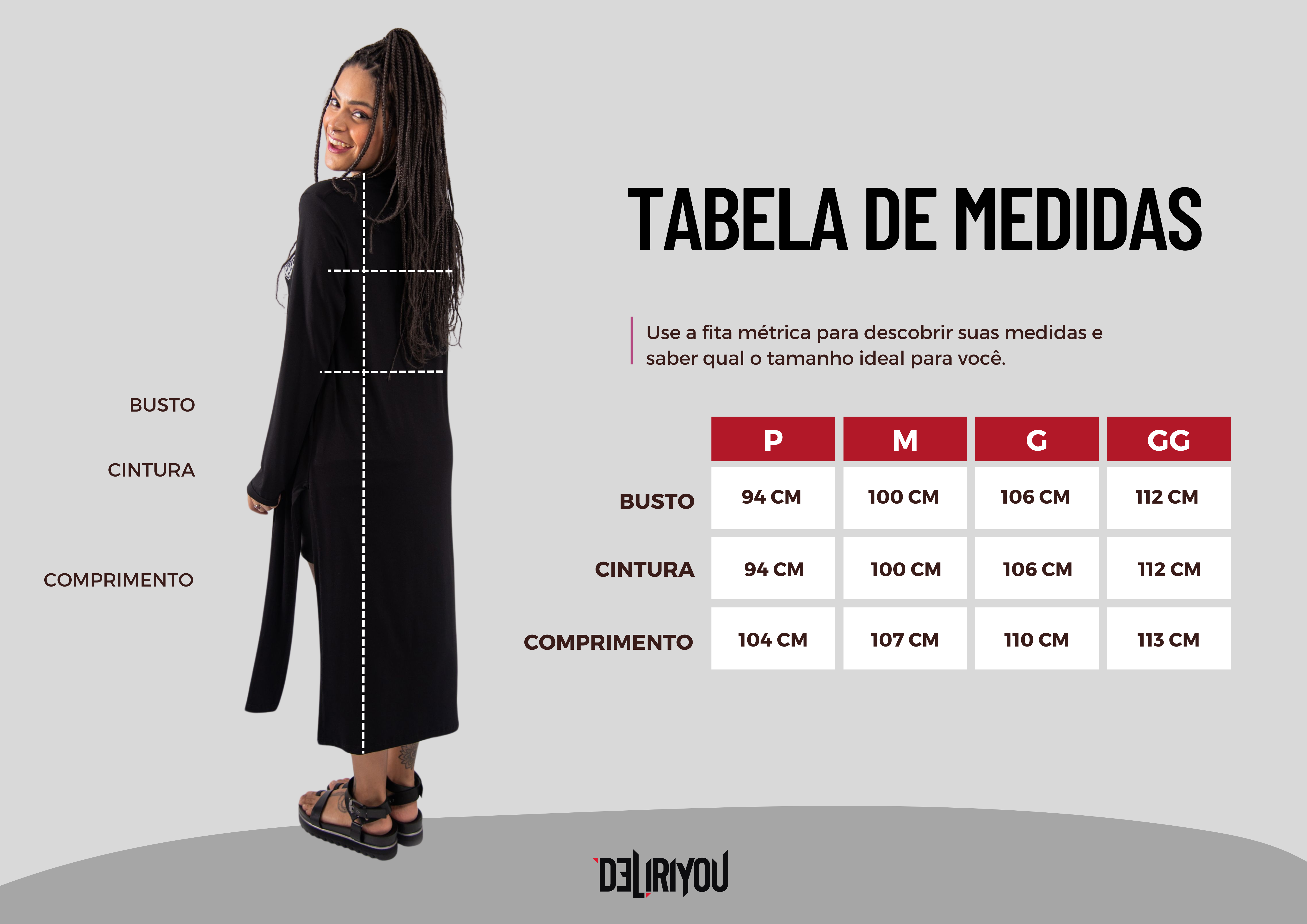 Tabela de medidas