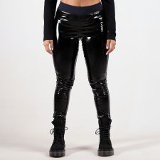 Calça Skinny Vinil Com Suplex Poliamida