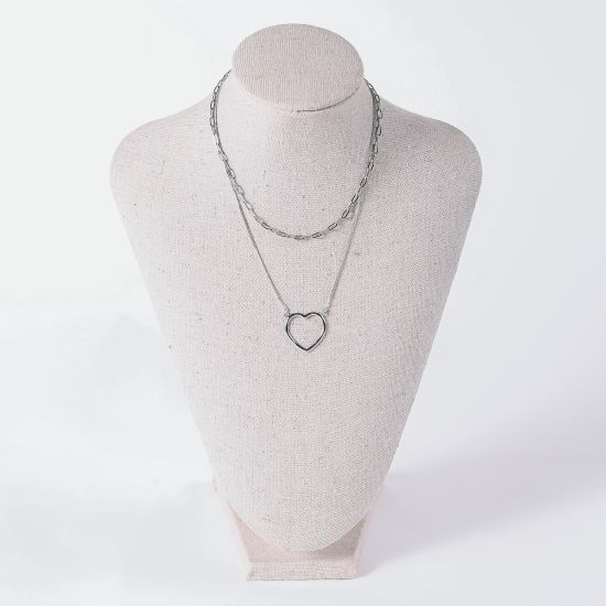 Colar Choker Coração Vazado