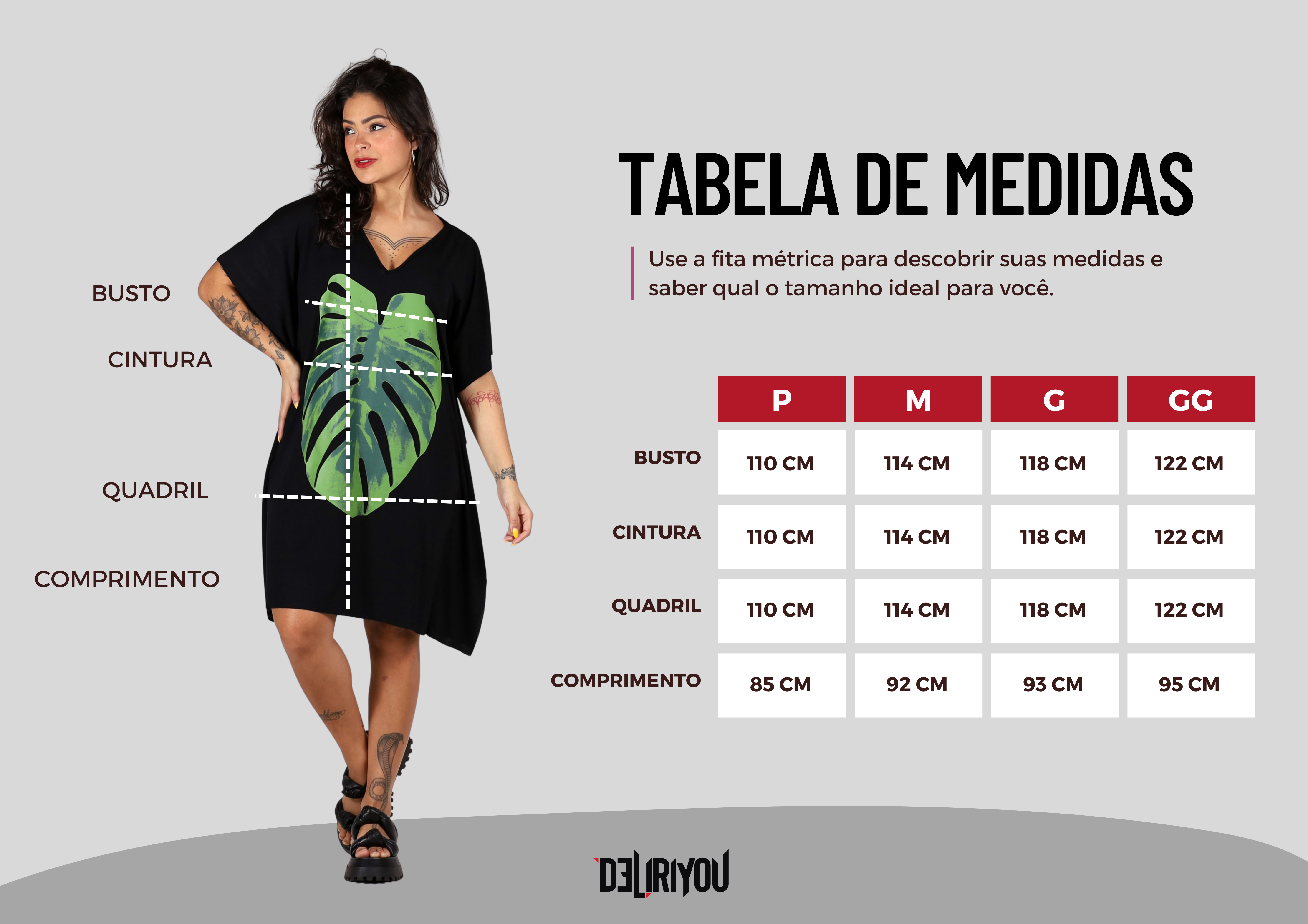 Tabela de medidas