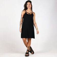 Vestido Casual Decote X Liso