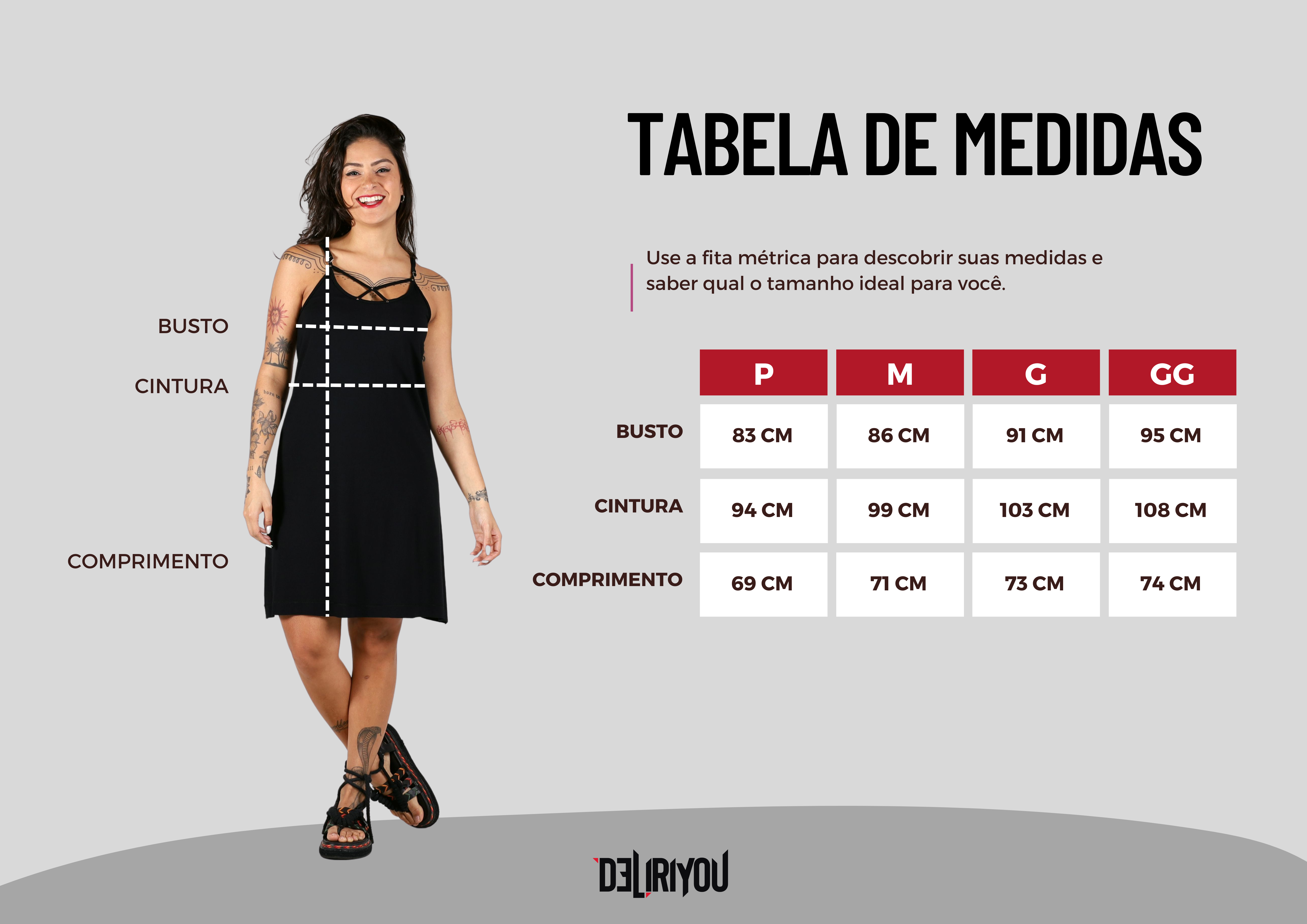 Tabela de medidas