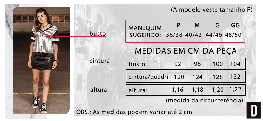 Tabela de medidas