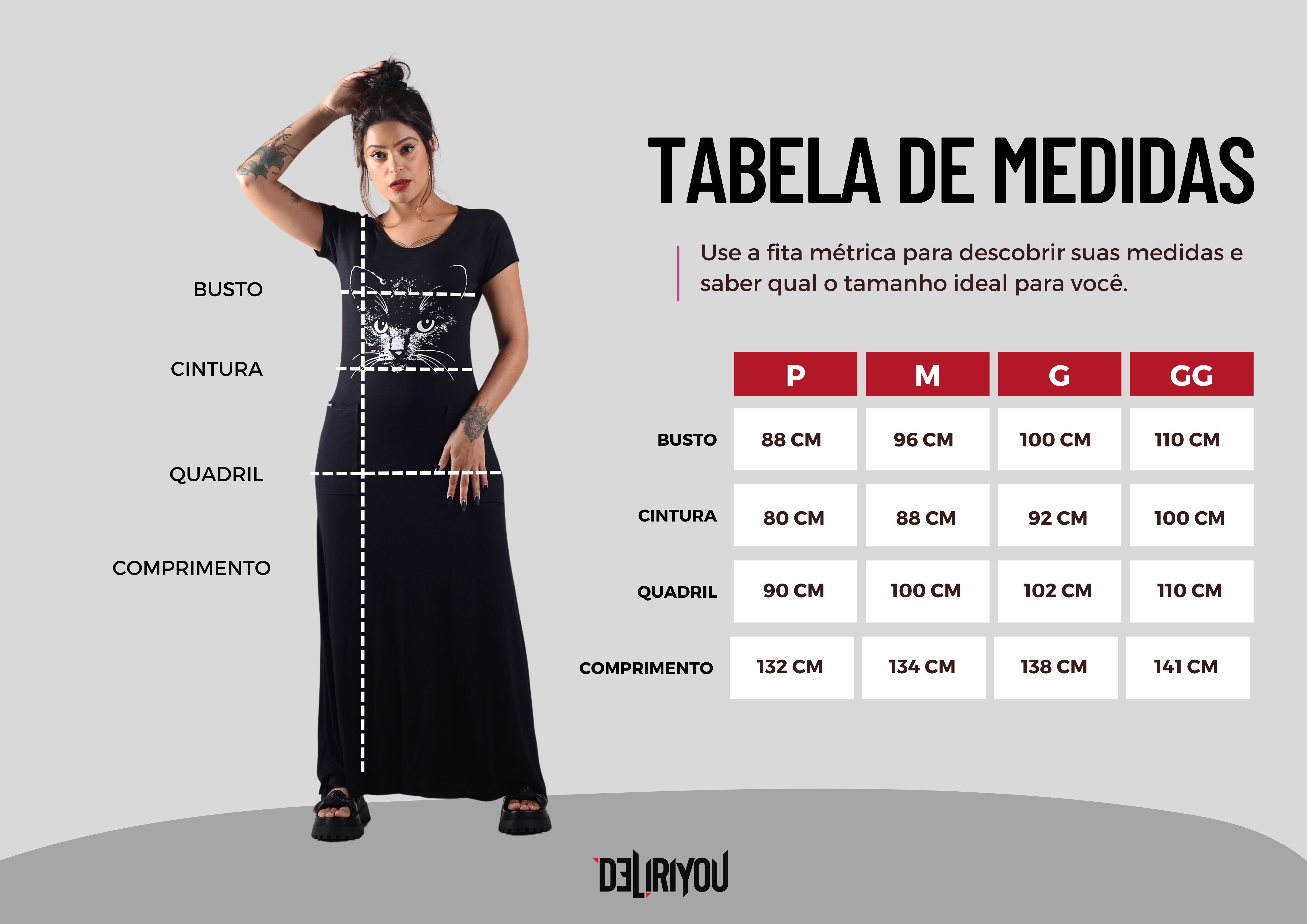 Tabela de medidas
