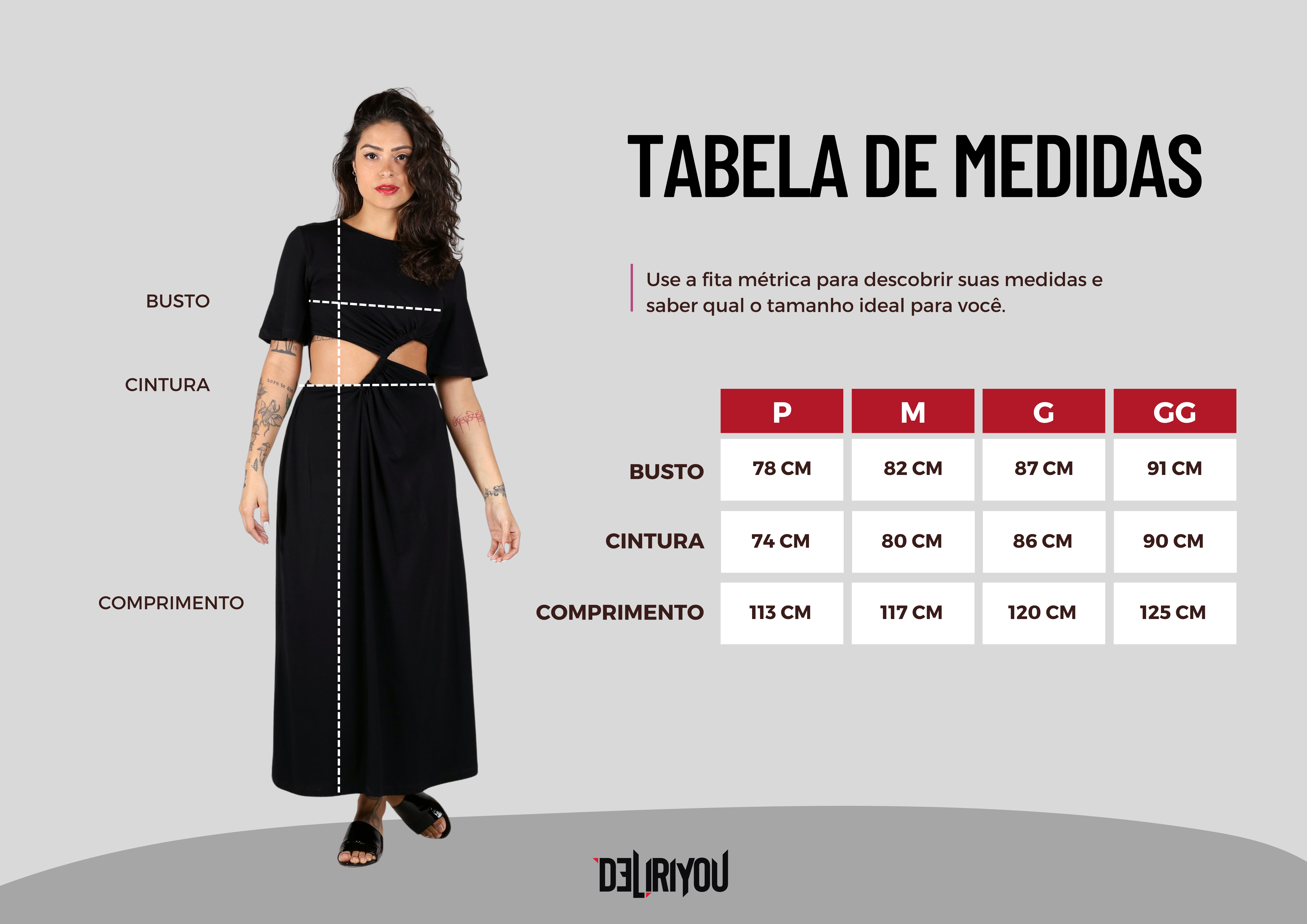 Tabela de medidas