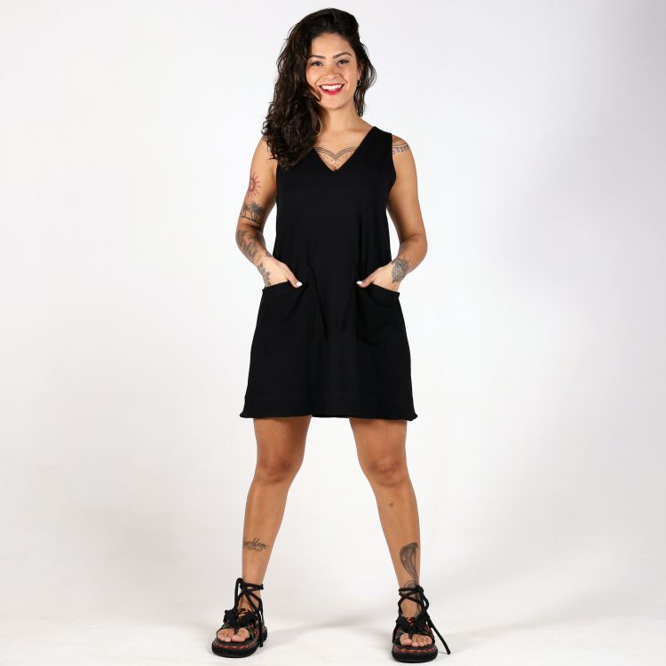 Vestido Casual Gola V