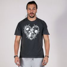 Camiseta Estonada Skull Heart