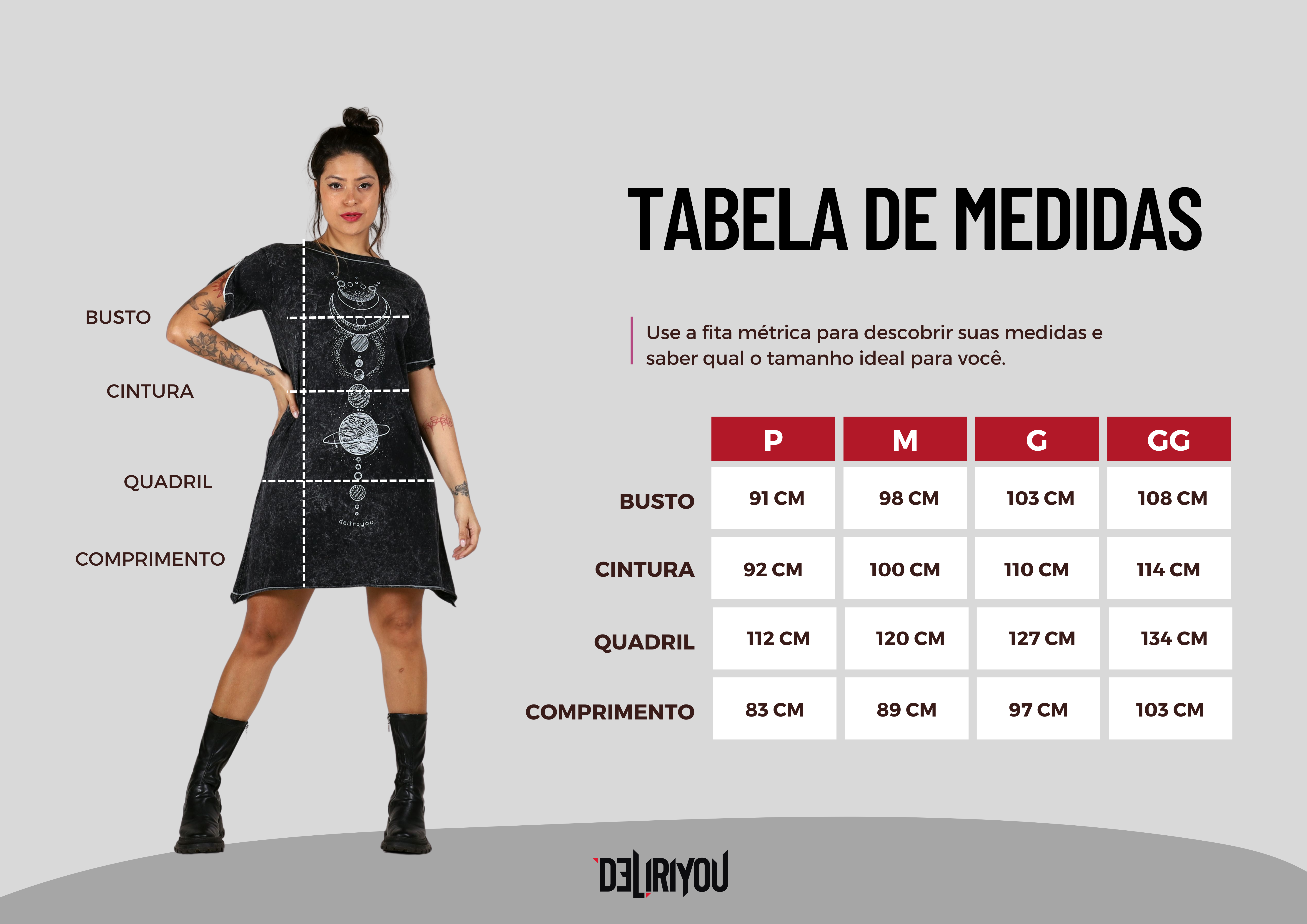 Tabela de medidas