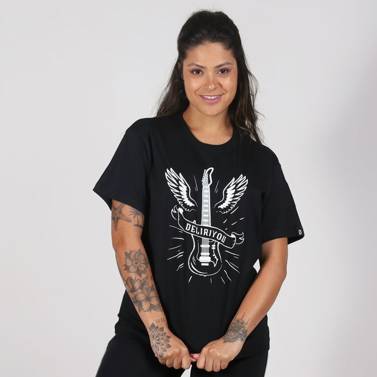 Camiseta Fly Angel Guitar Deliriyou