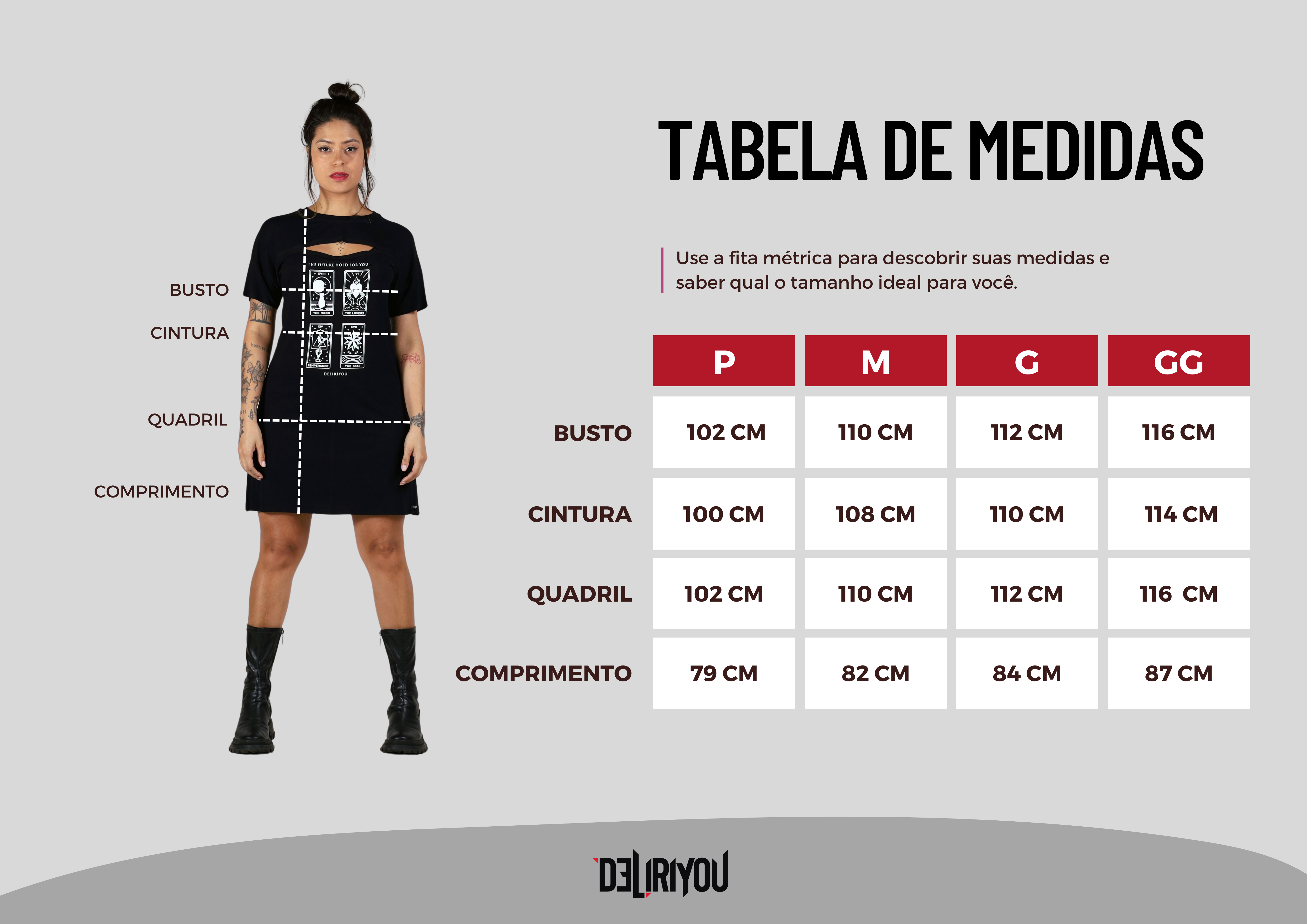 Tabela de medidas