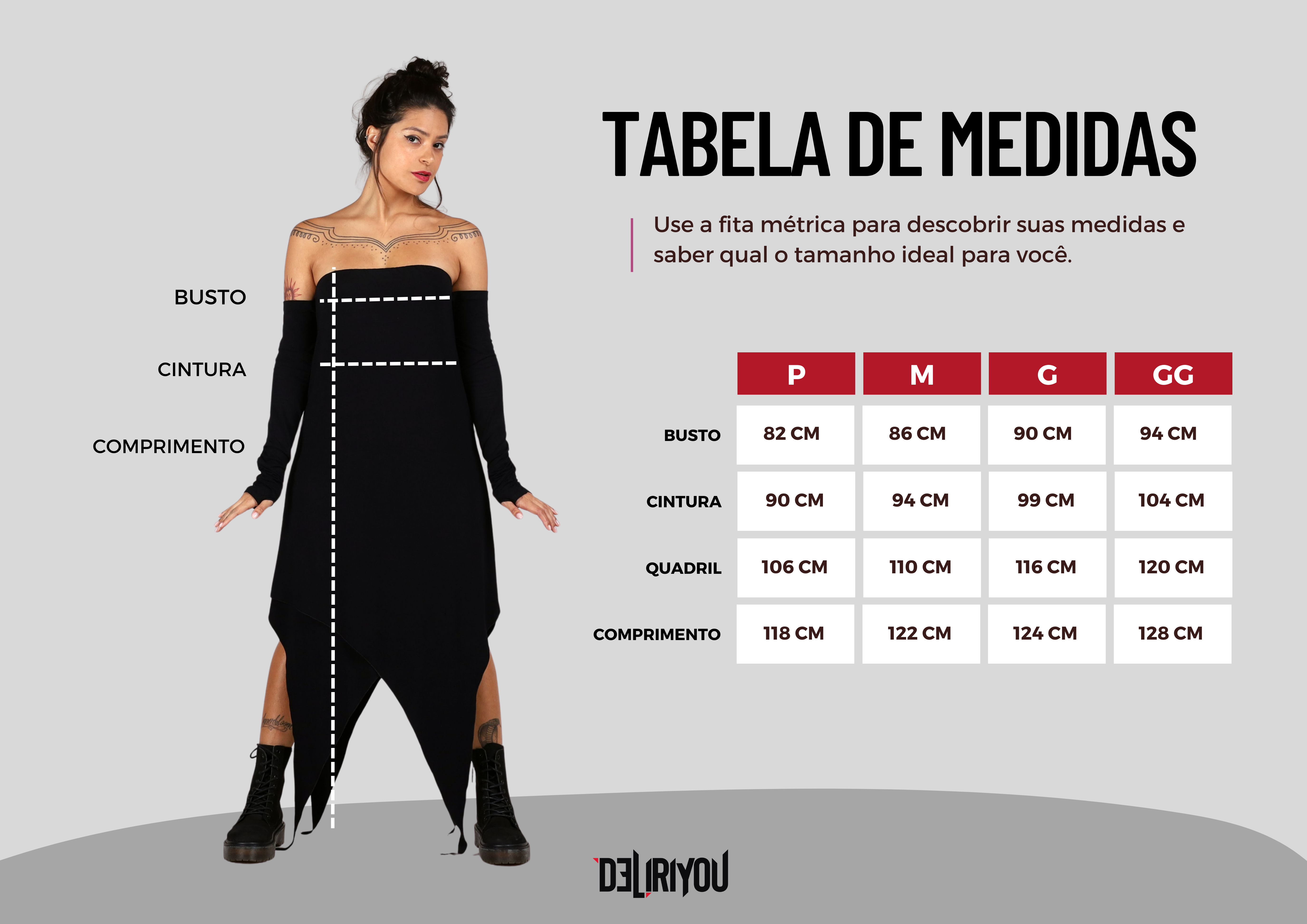 Tabela de medidas