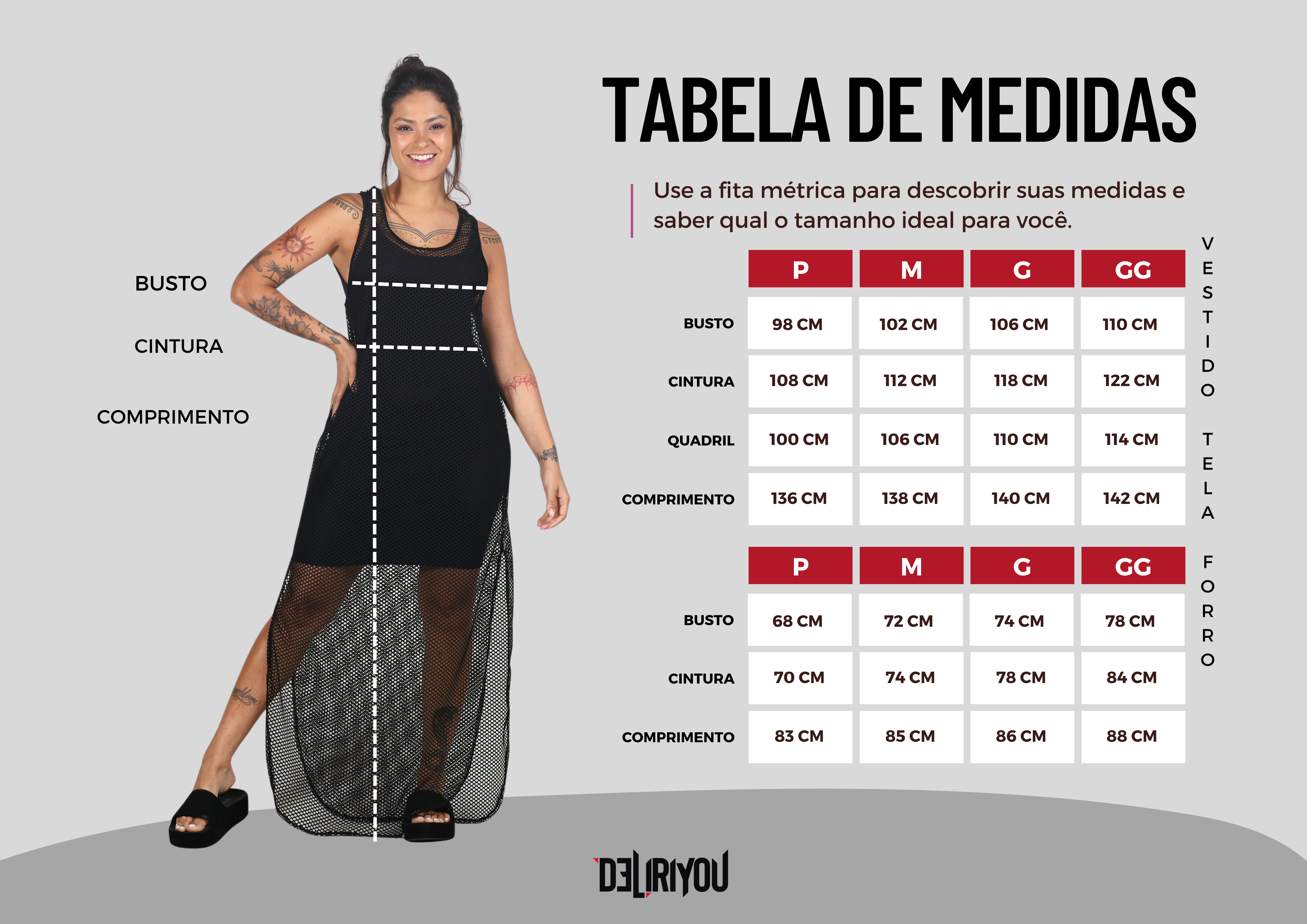 Tabela de medidas