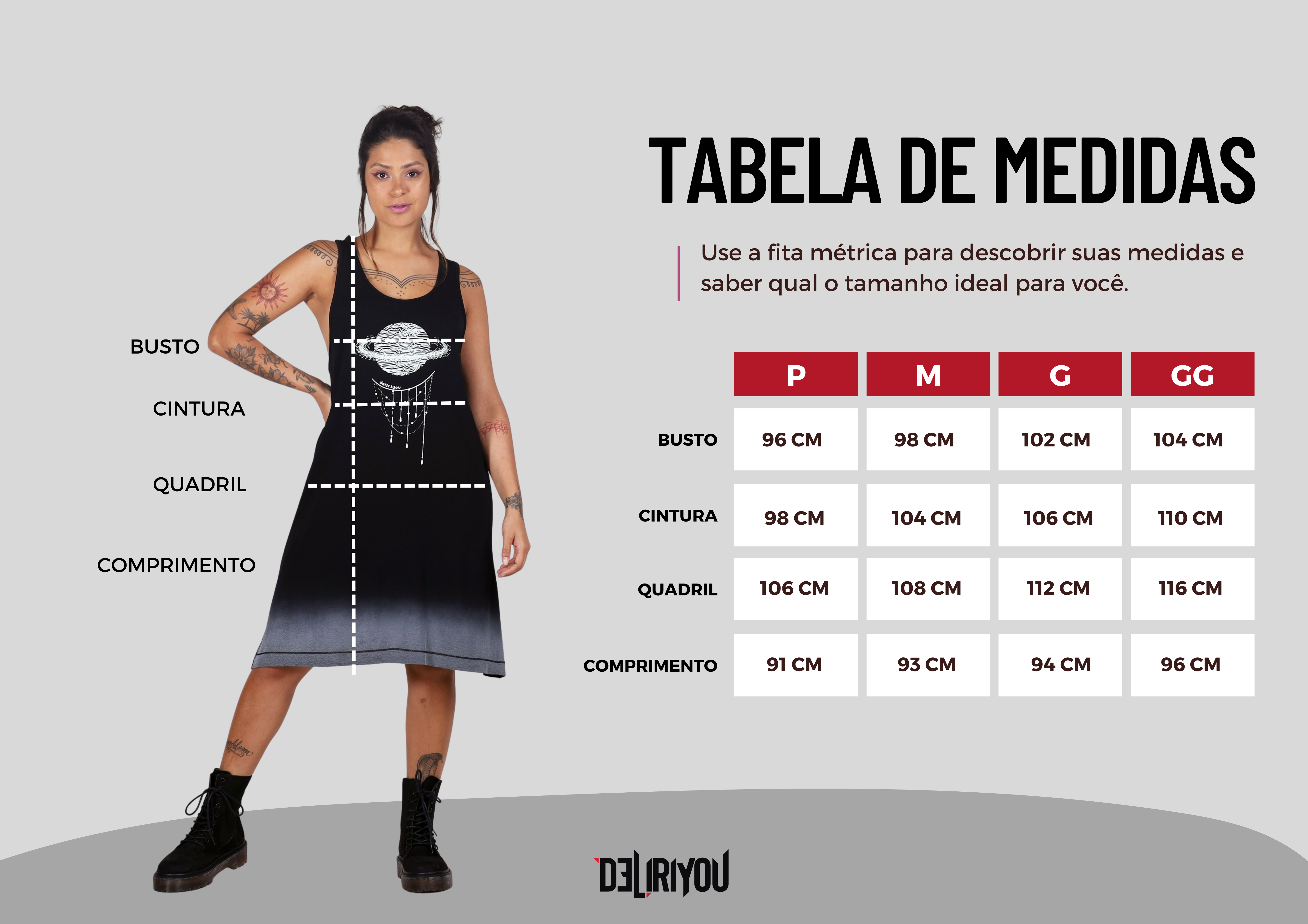 Tabela de medidas
