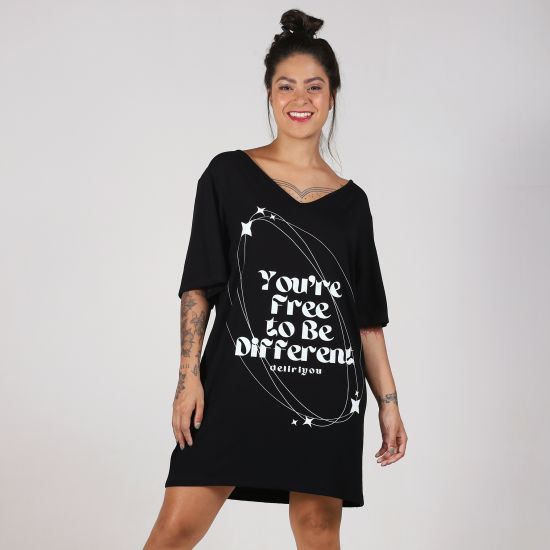 Vestido T-Shirt Free Deliriyou