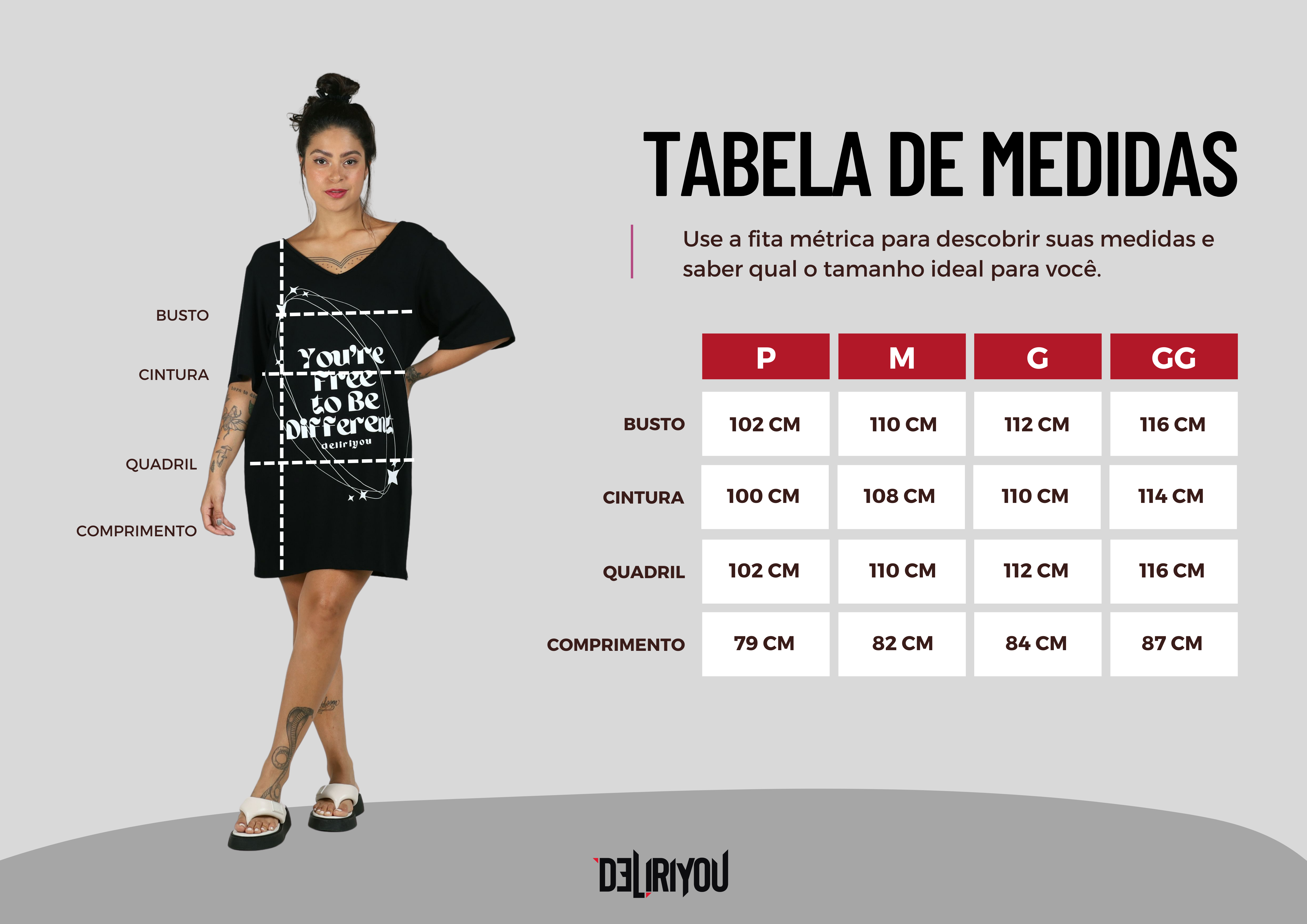 Tabela de medidas