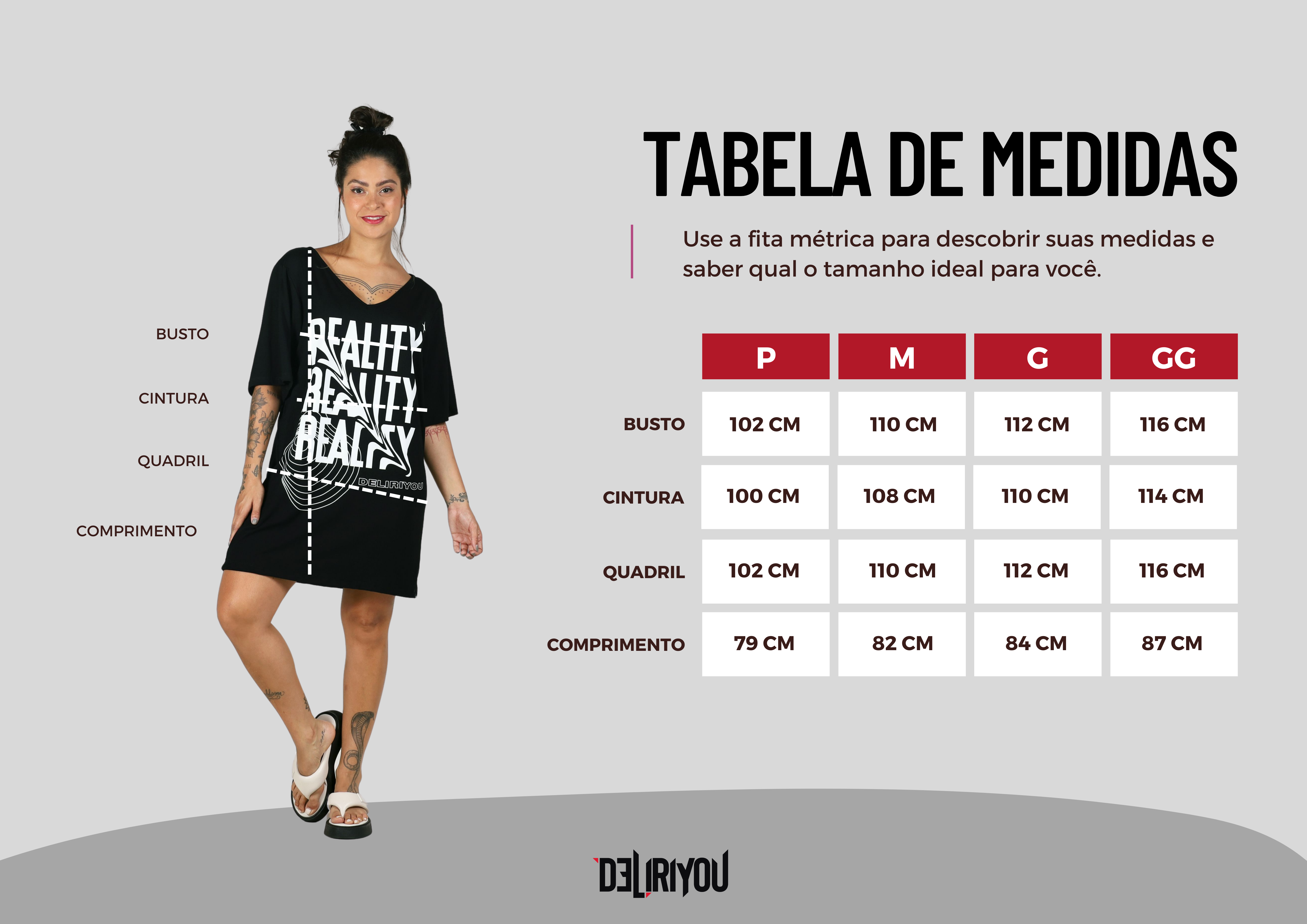 Tabela de medidas