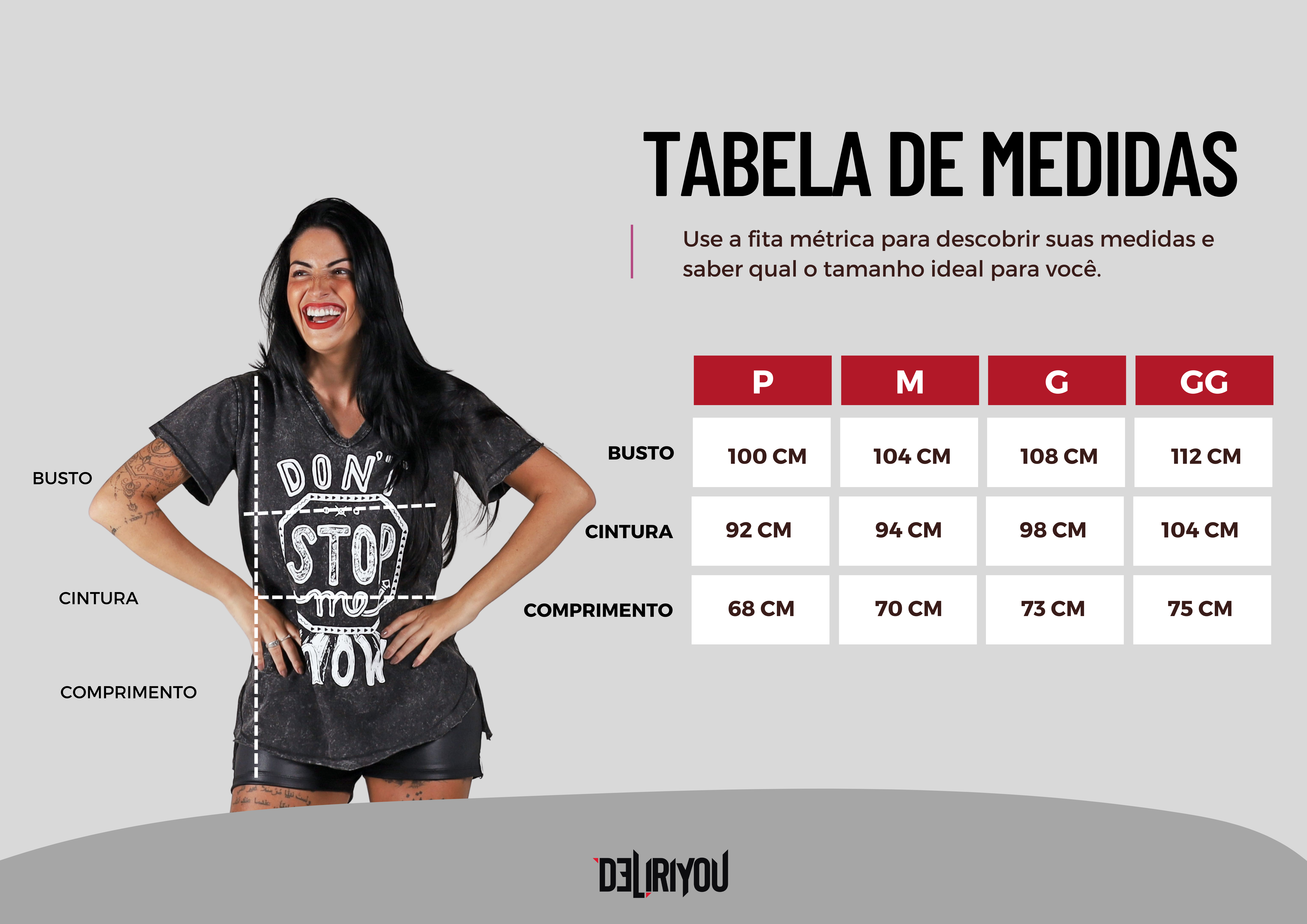 Tabela de medidas