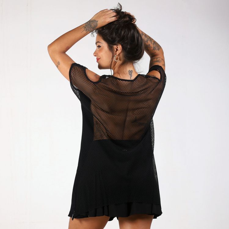 Blusa Max My Mind Com Tela