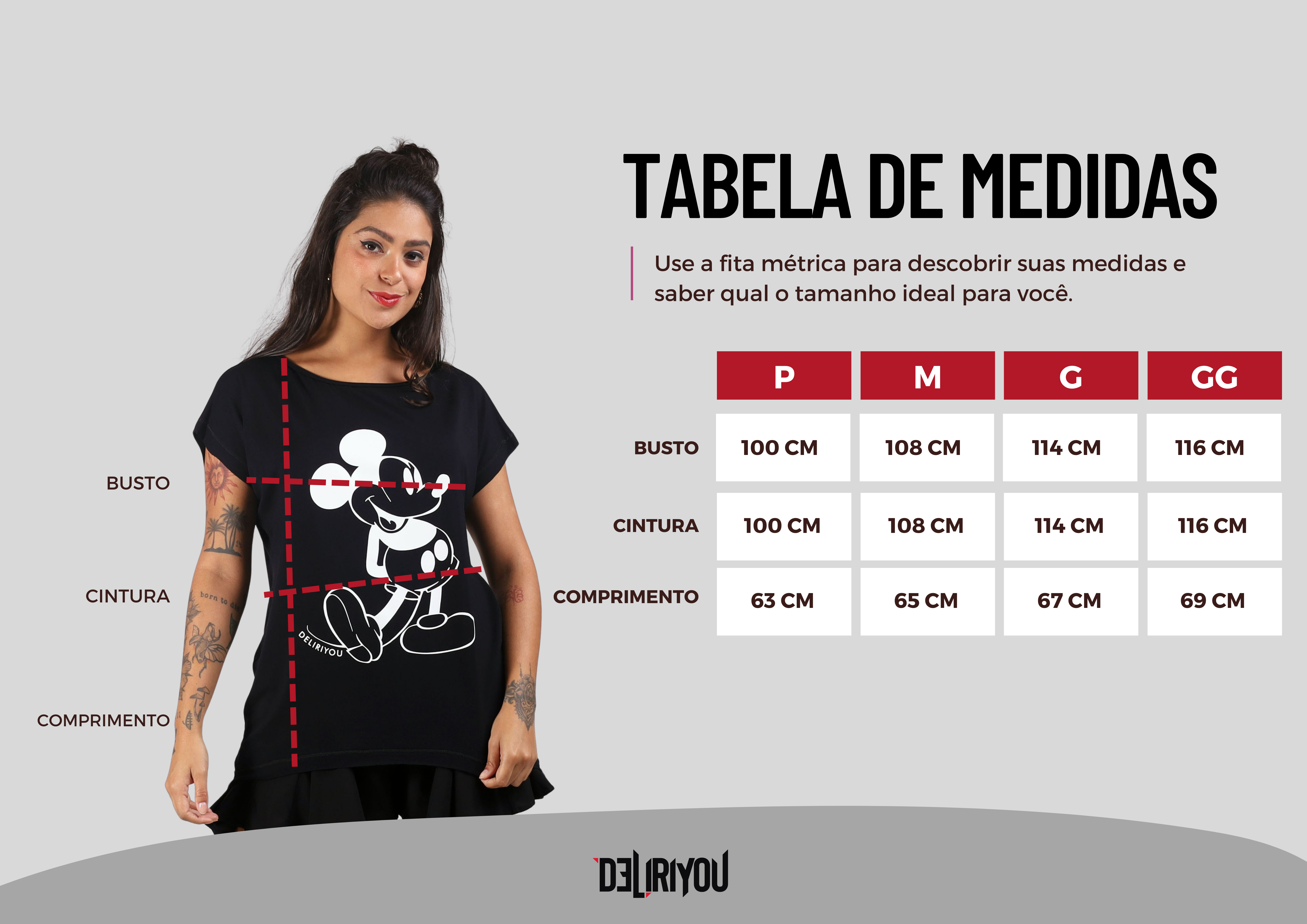 Tabela de medidas