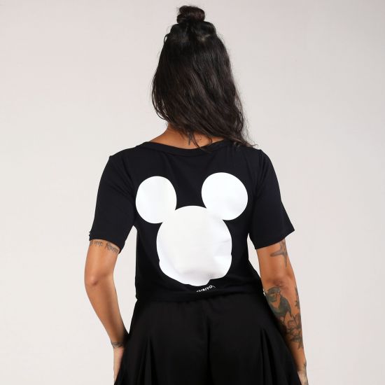 Blusa Baby Look Mickey Deliriyou