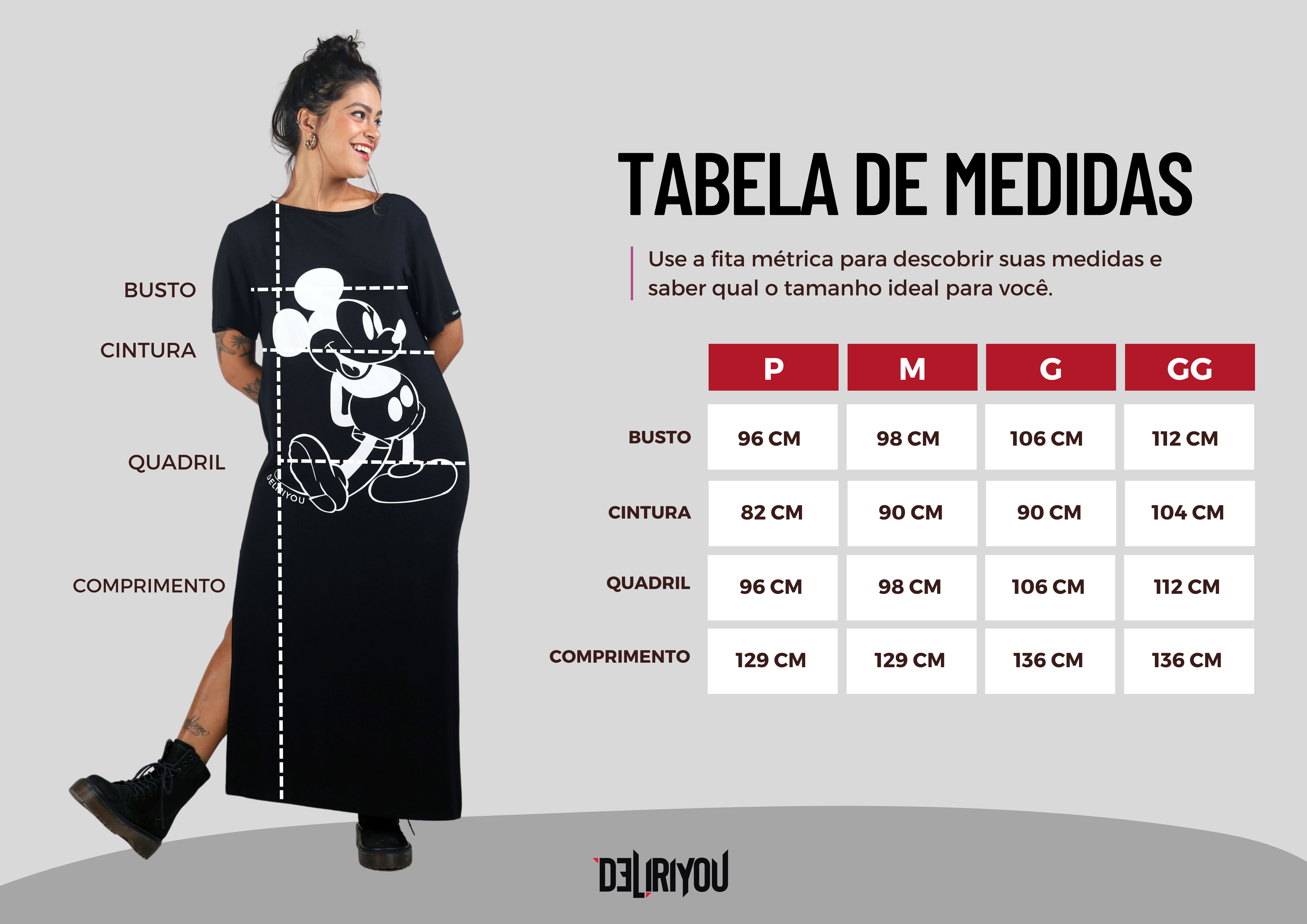 Tabela de medidas