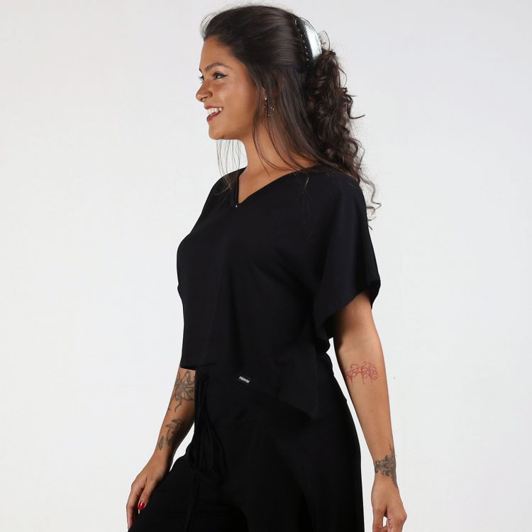 Blusa Kaftan Black Casual