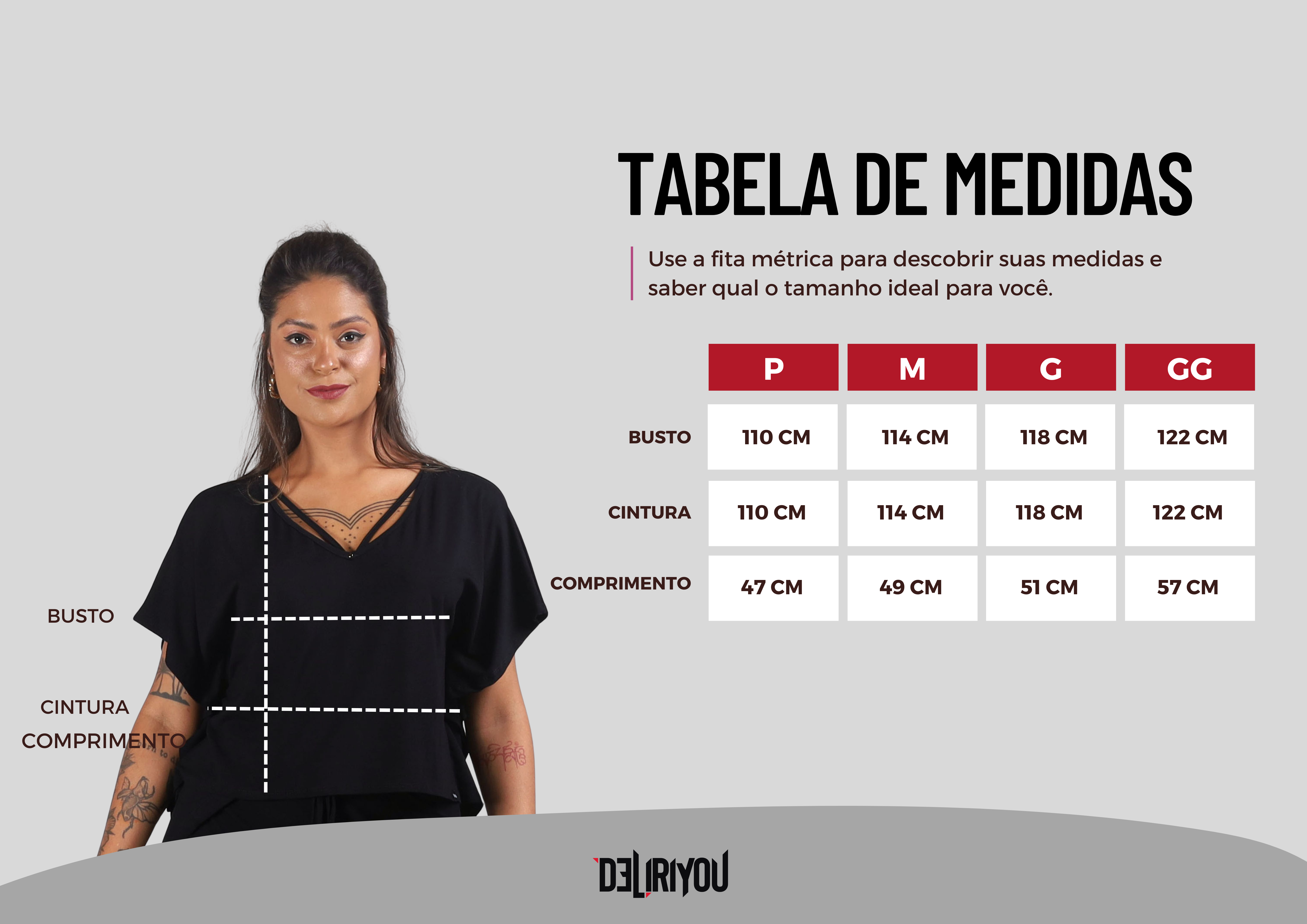 Tabela de medidas