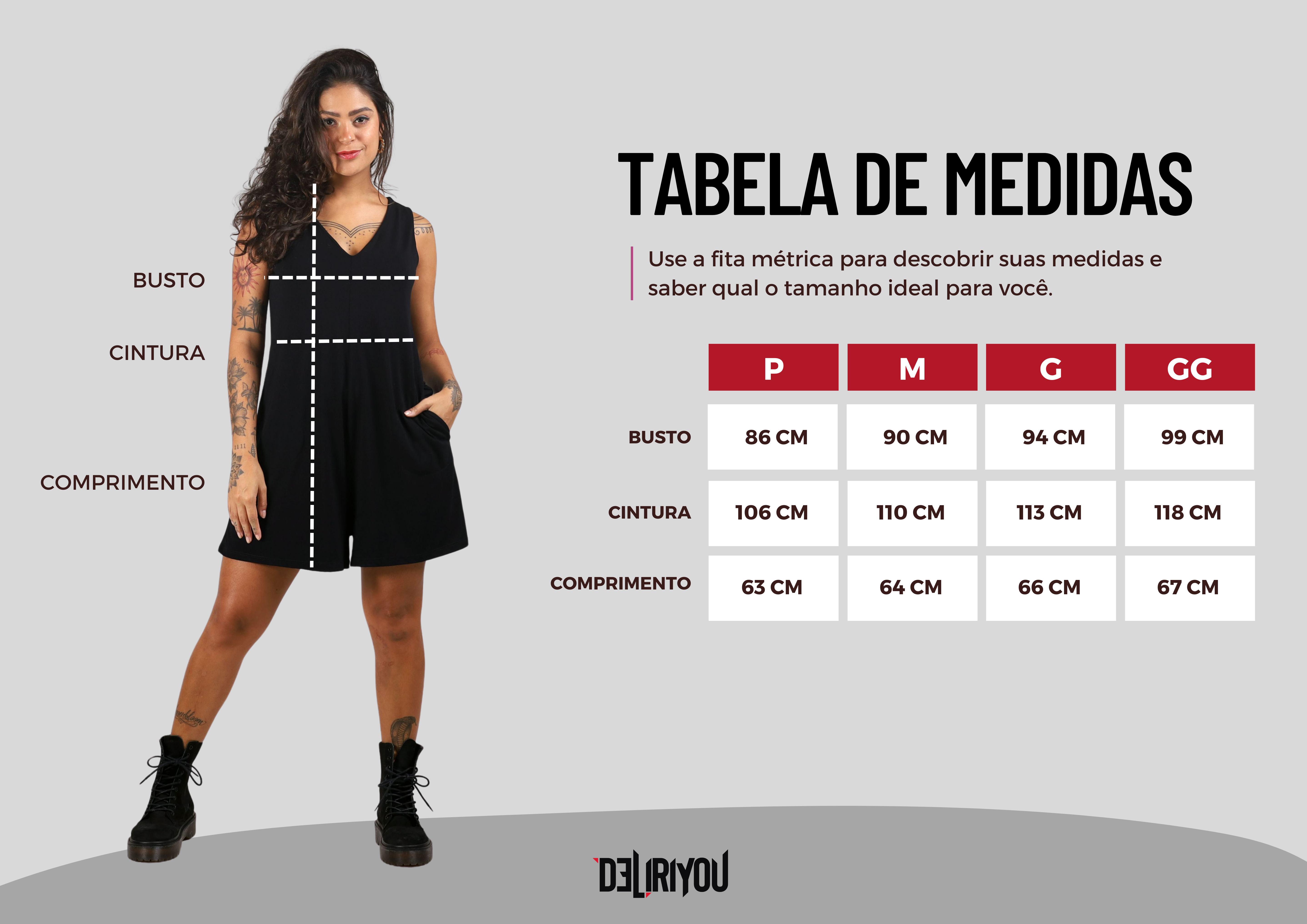 Tabela de medidas