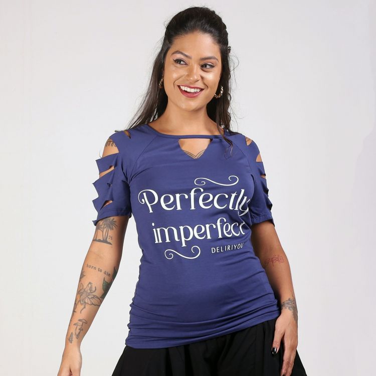 Blusa Azul Perfectly Imperfect